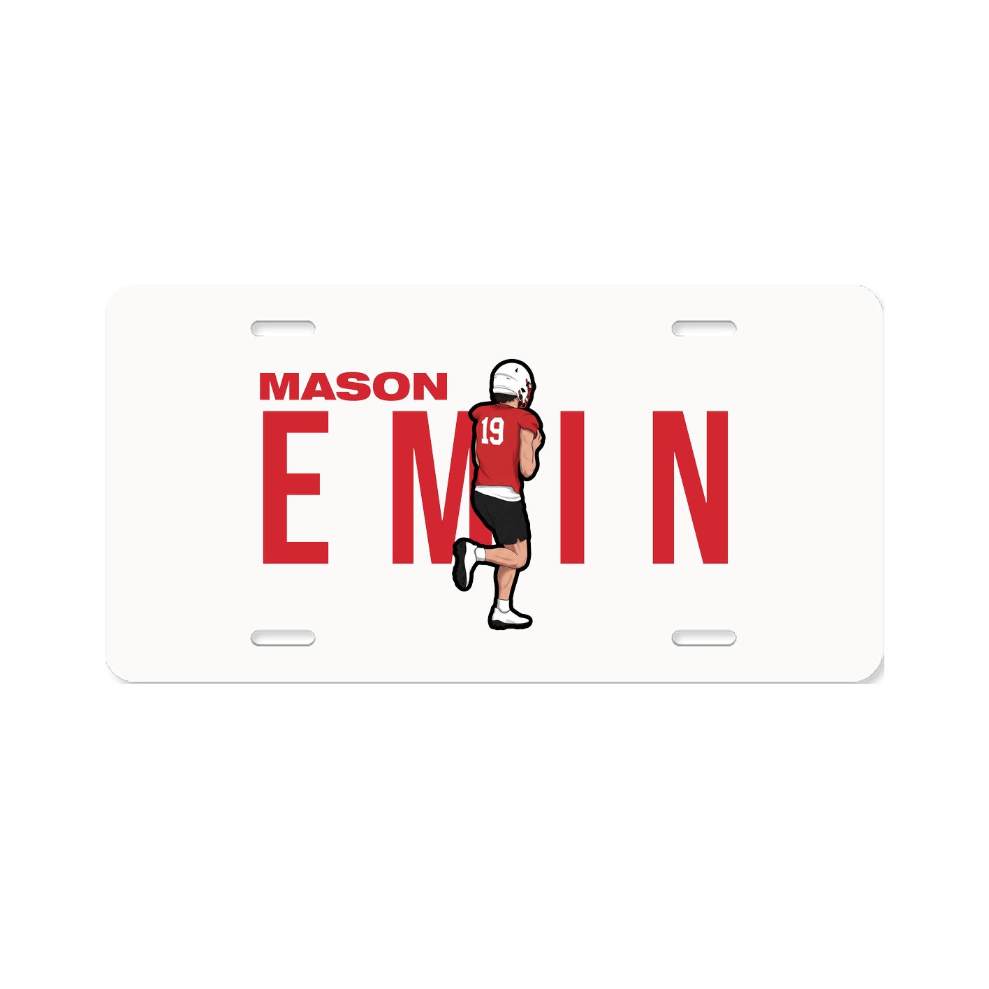 License Plate — Player Name in Classic