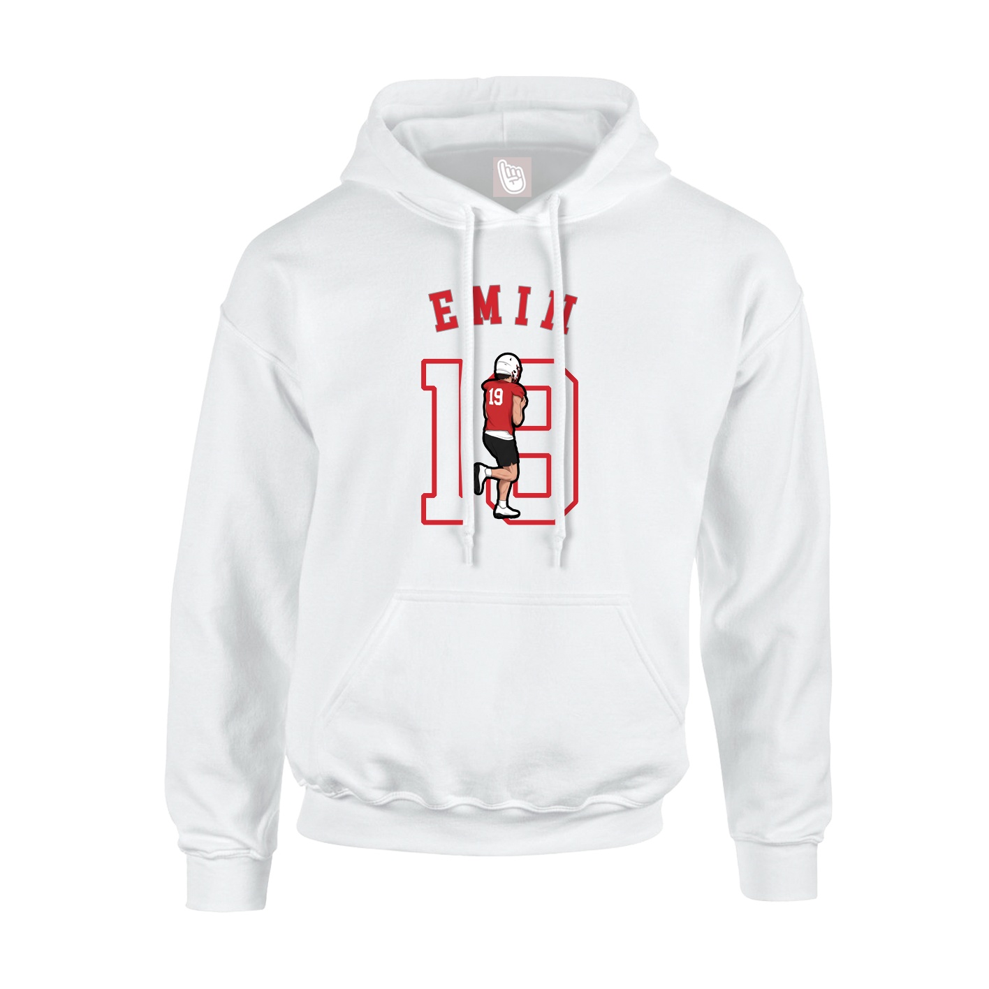 Youth Hoodie — Shirsey Arch in White