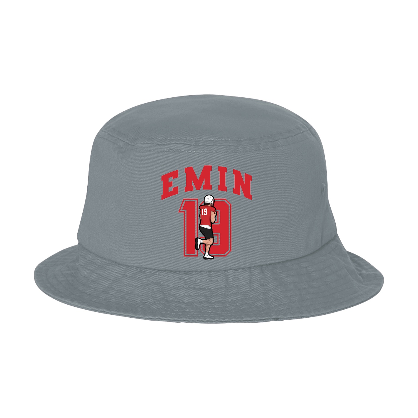 Bucket Cap — Number in Grey
