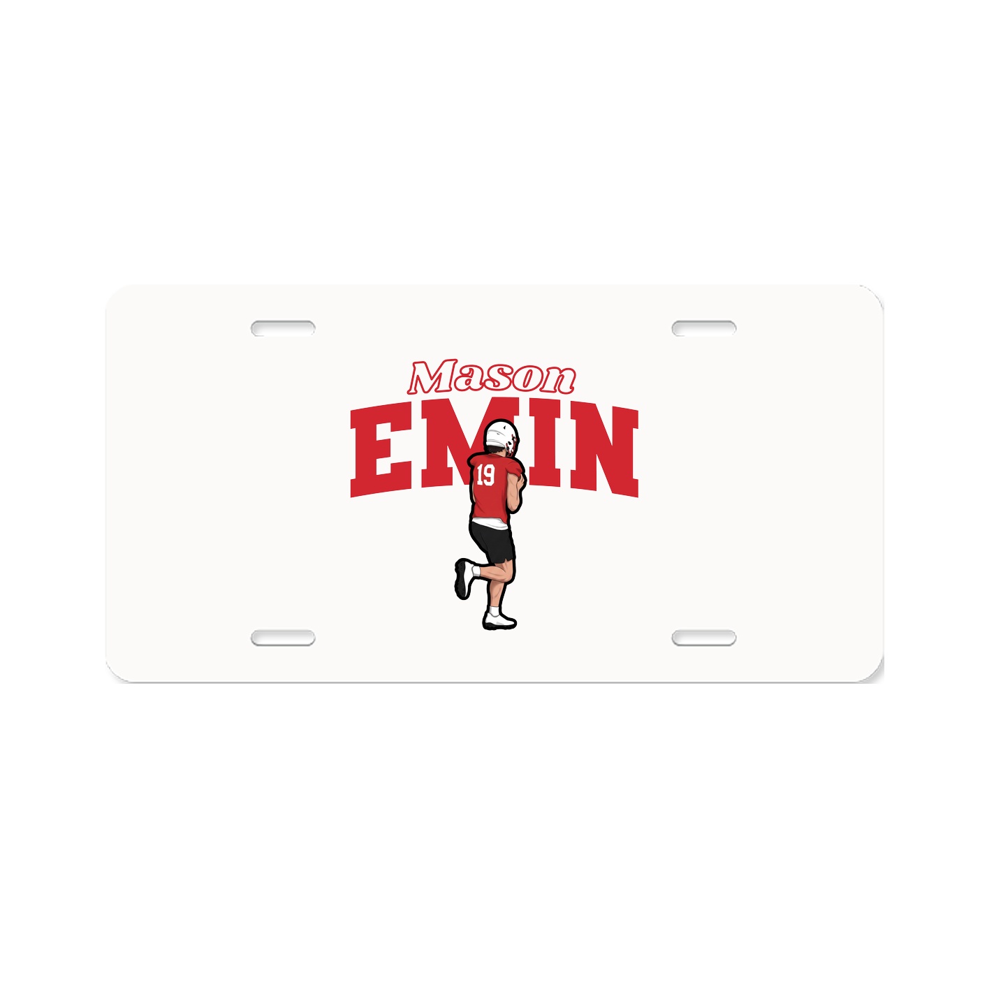 License Plate — Name Arch in Classic