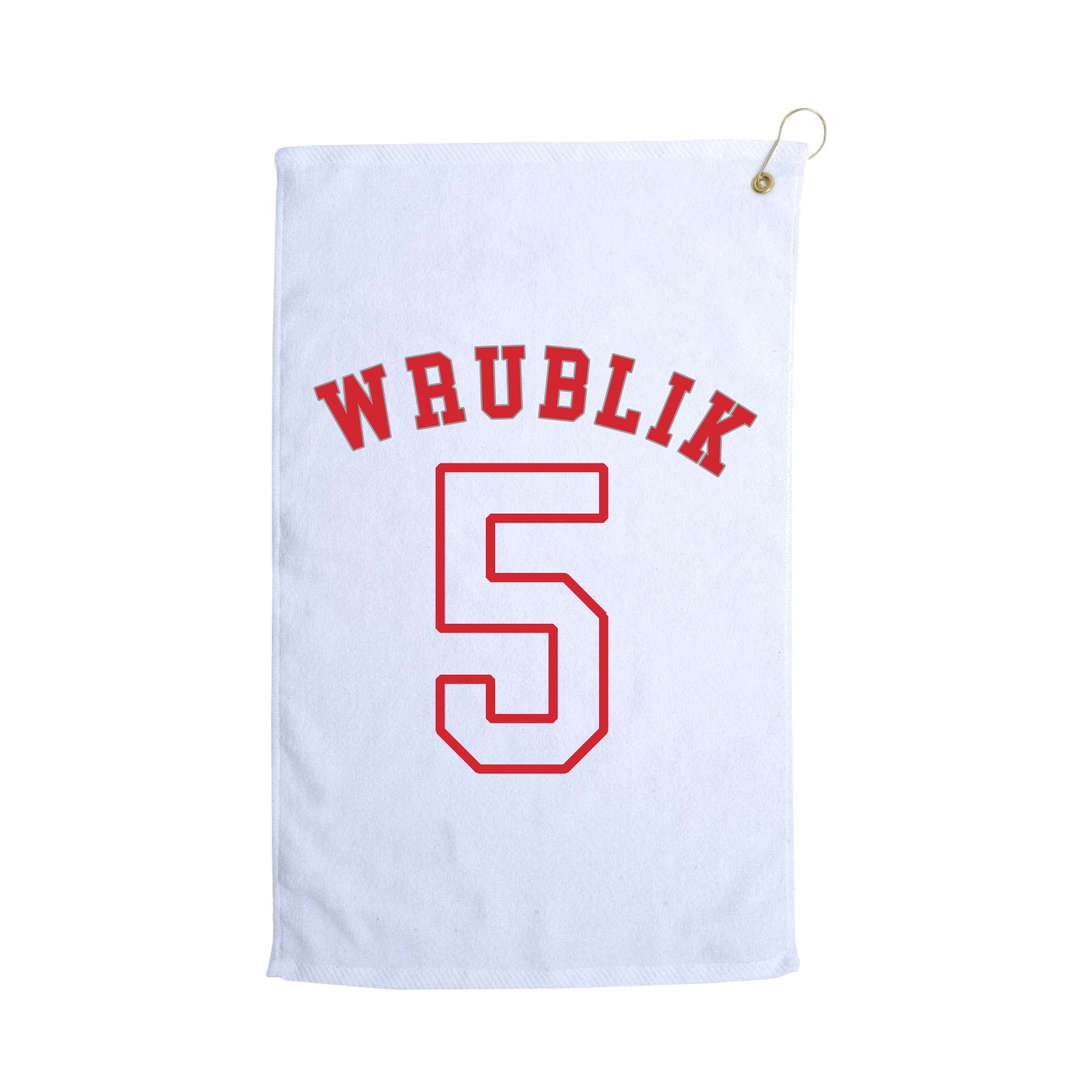 Golf Towel — Shirsey Arch in White