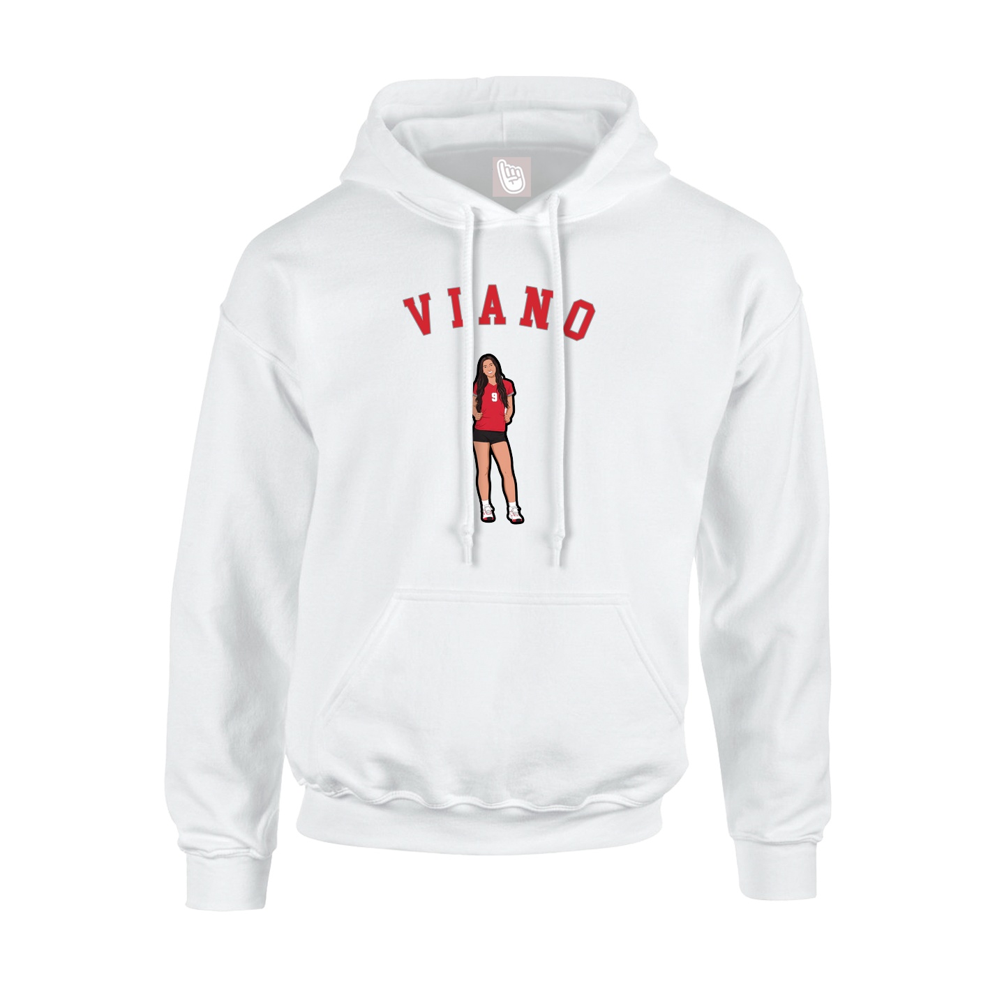 Hoodie — Shirsey Arch in White