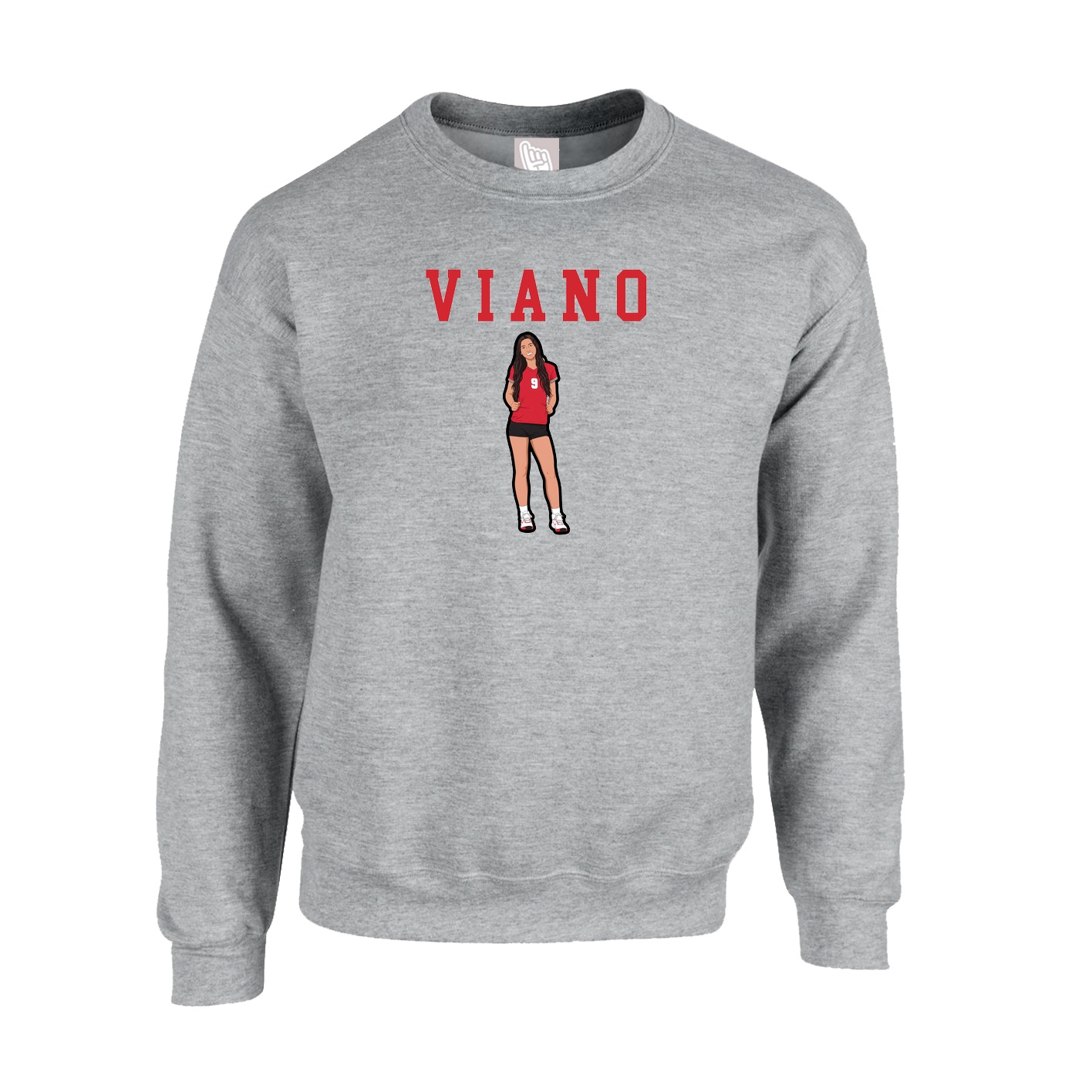 Fleece Crew — Shirsey in Grey
