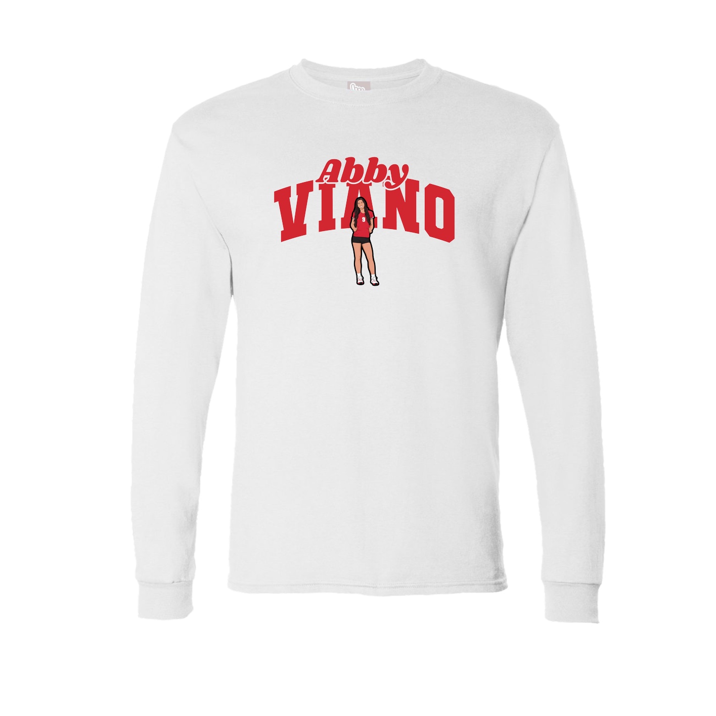 Long Sleeve Tee — Signature Arch in White