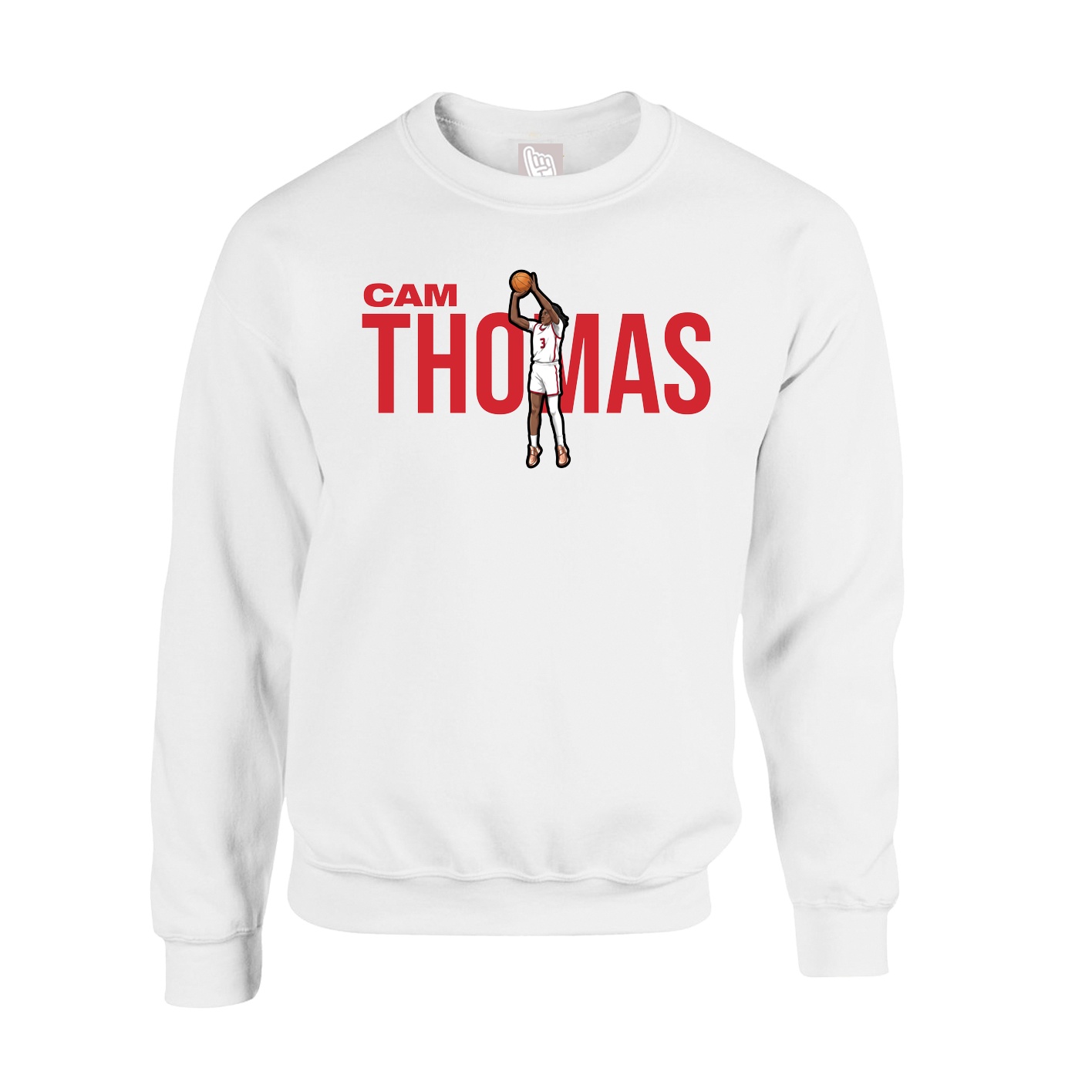 Fleece Crew — Player Name in White