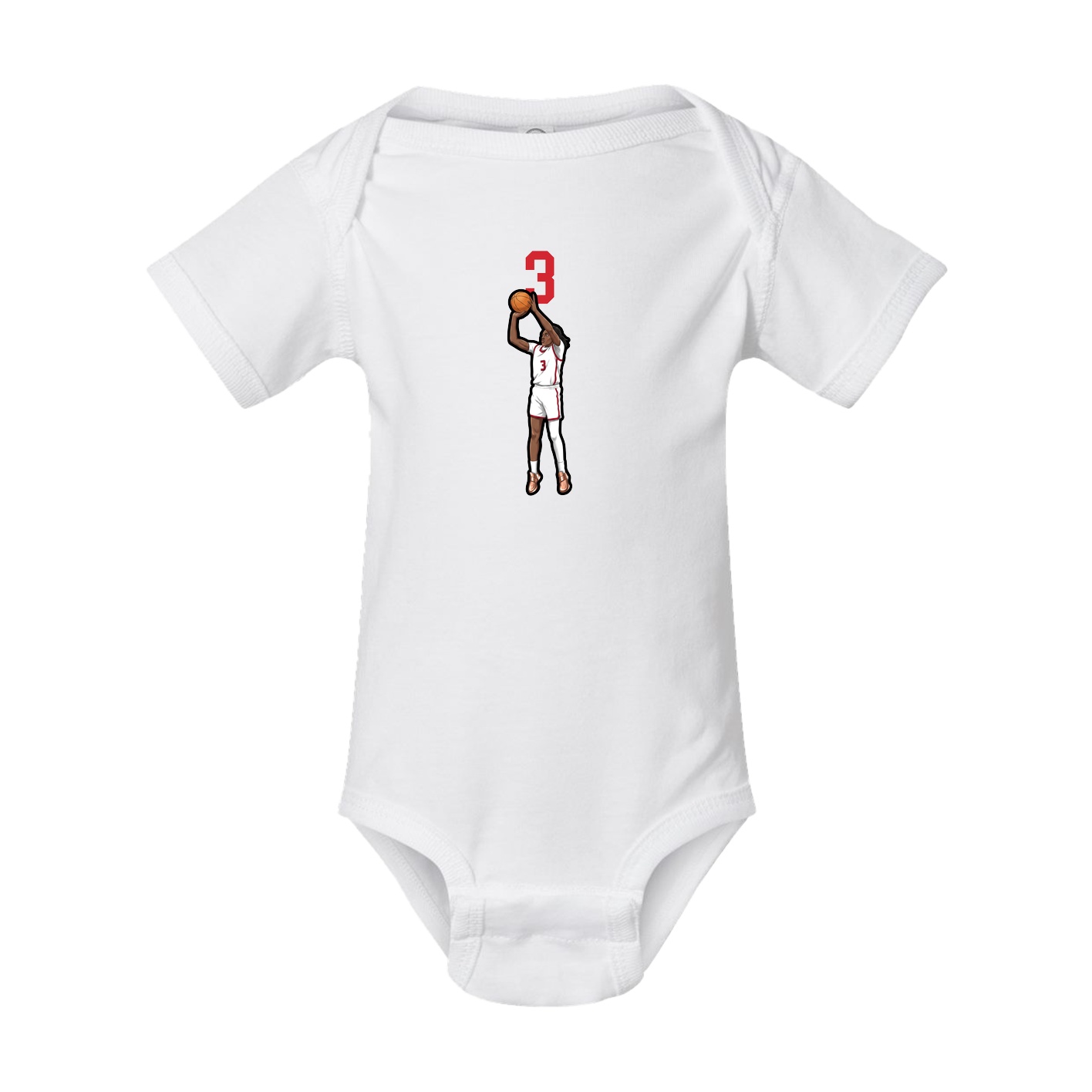 Baby Onesie — Number Top in White
