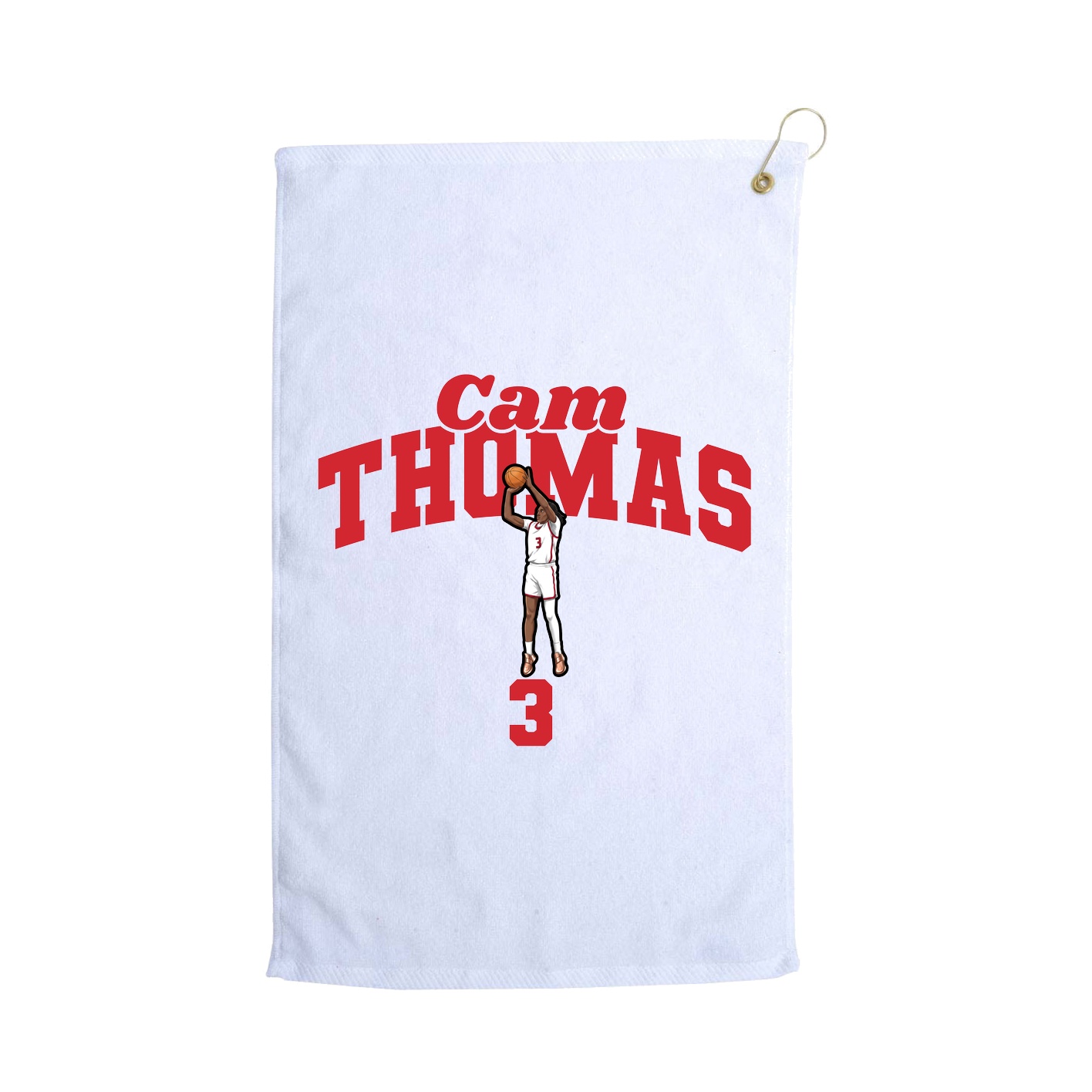 Golf Towel — Signature Arch in White