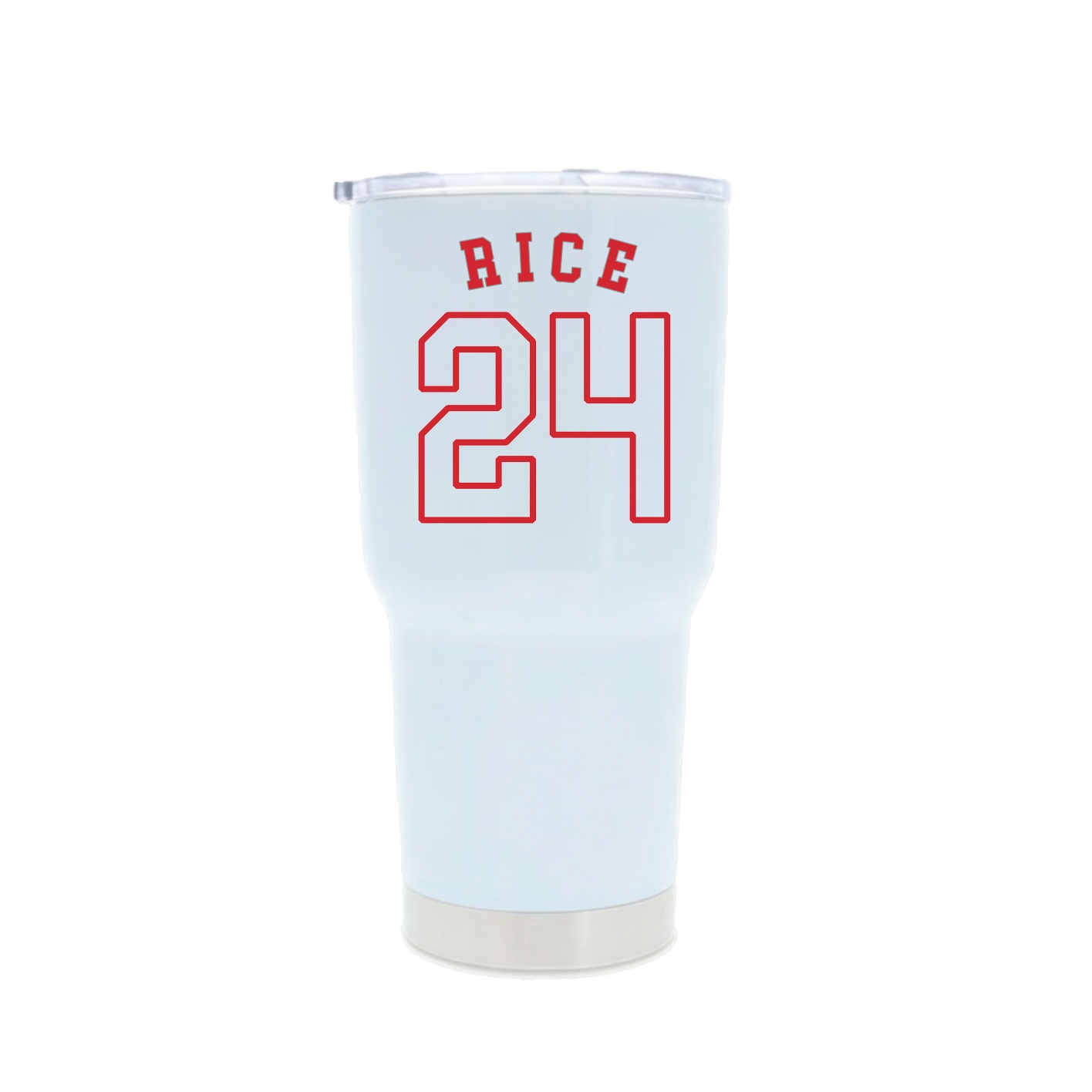 30oz Stainless Steel Tumbler — Shirsey Arch in White