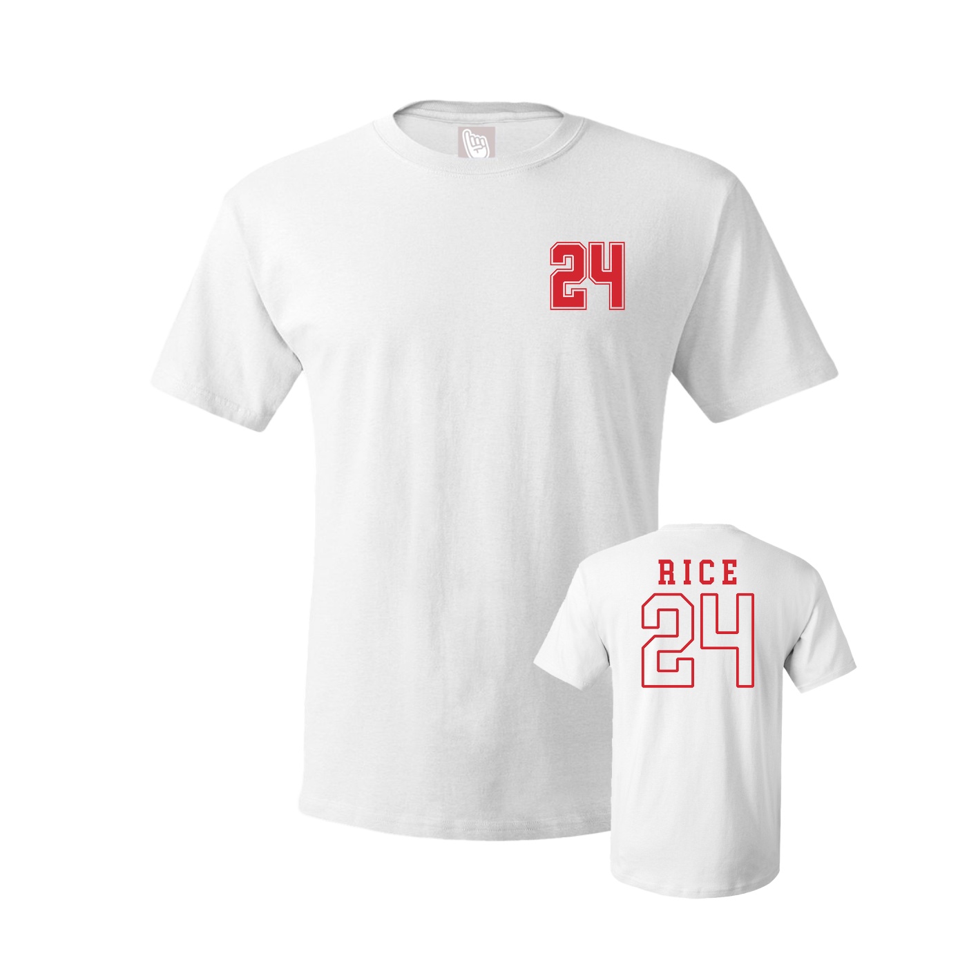 Youth Tee — Chest Back in White