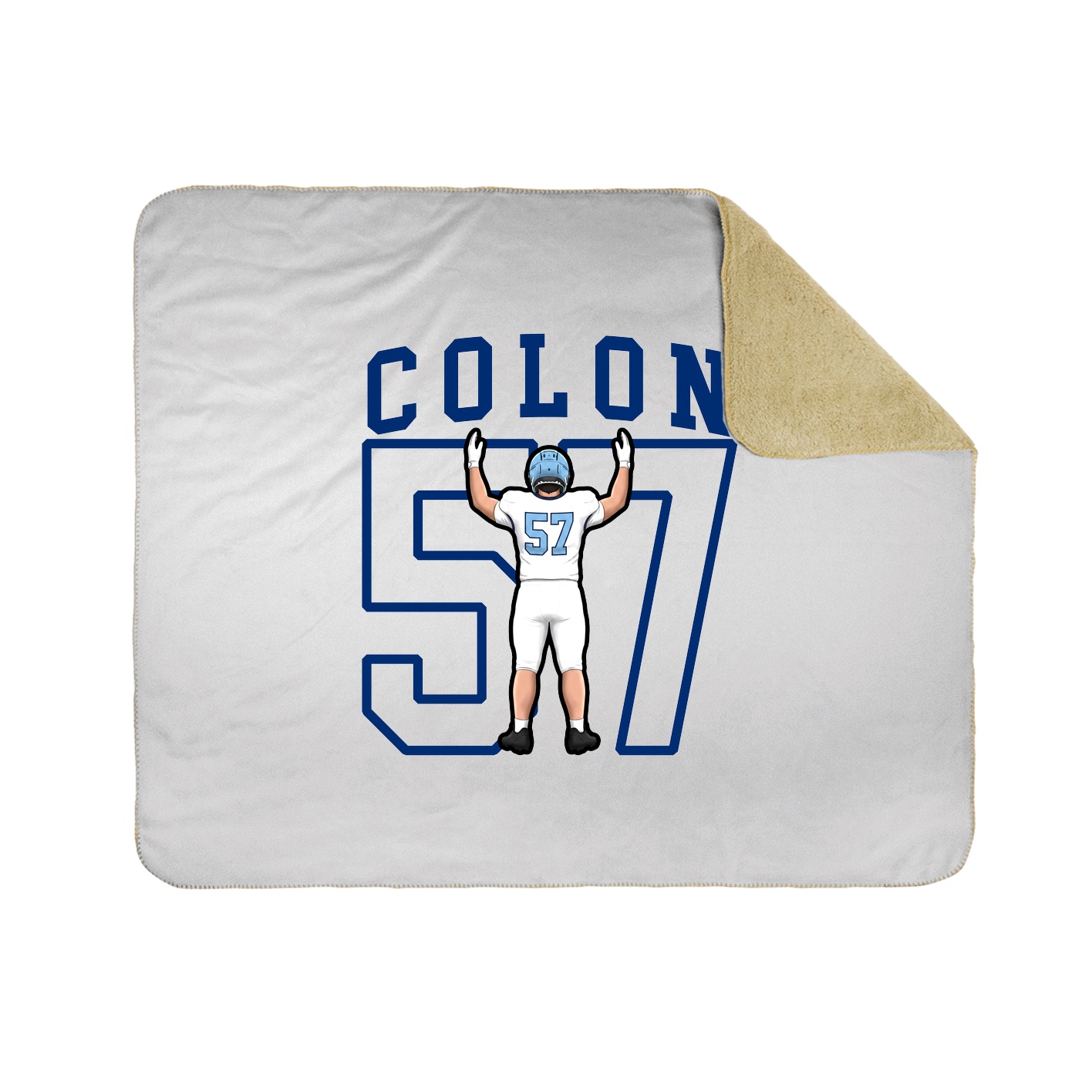 50x60 Sherpa Lined Throw Blanket