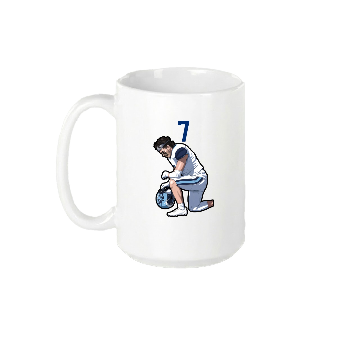 15oz Coffee Mug — Number Top in White