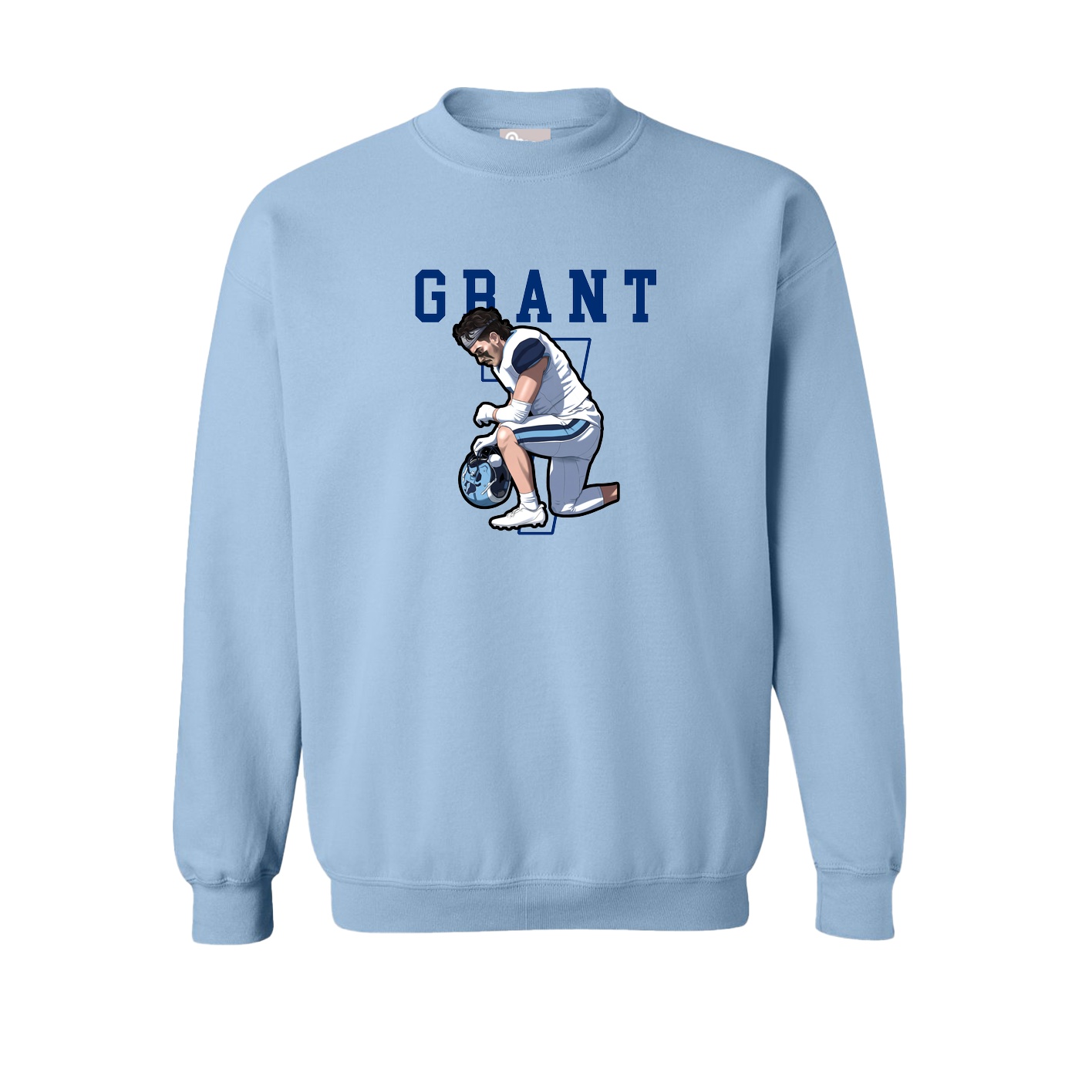 Fleece Crew — Shirsey in Light Blue