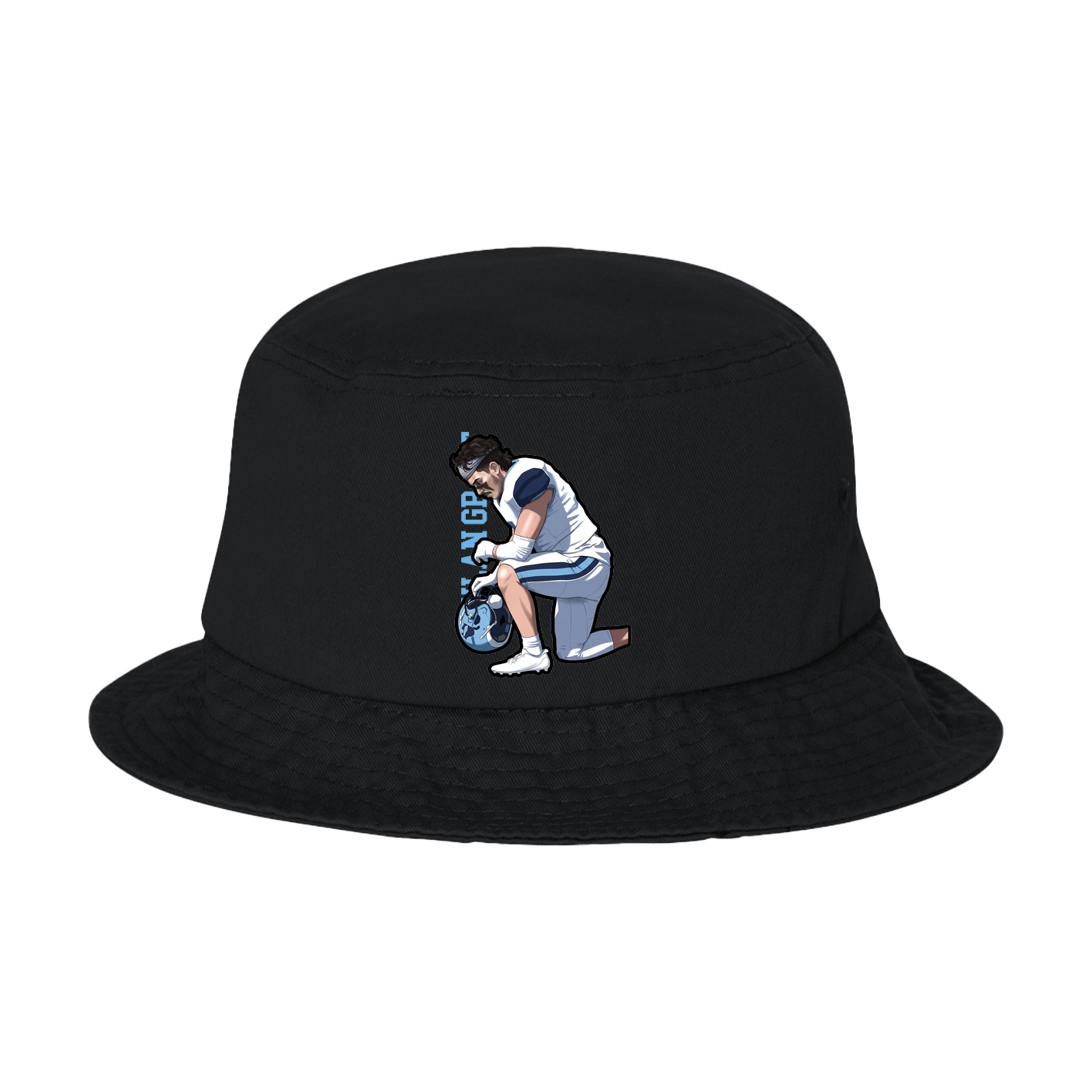 Bucket Cap — Name Vertical in Black