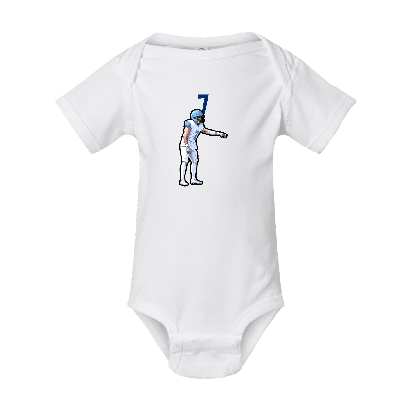 Baby Onesie — Number Top in White