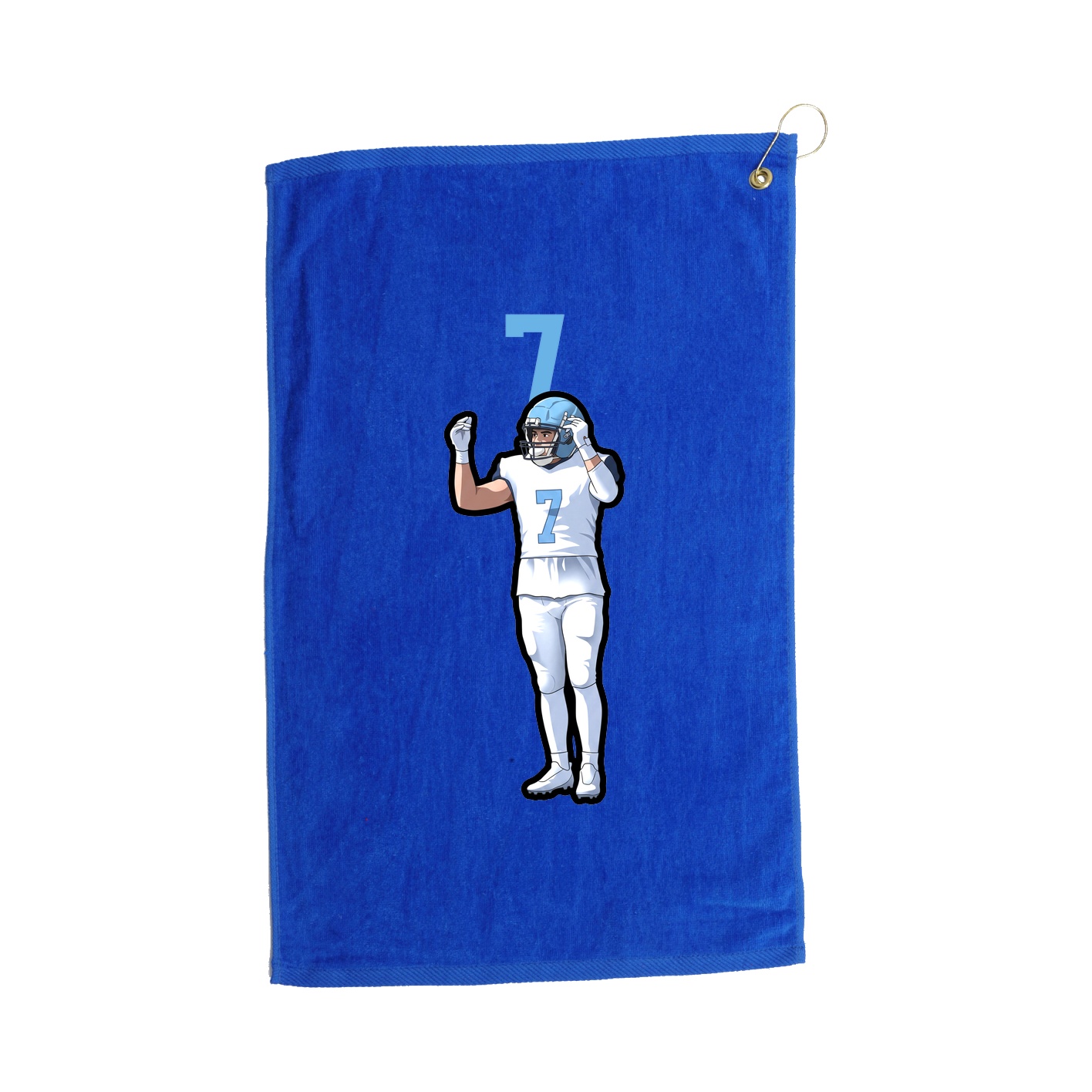 Golf Towel — Number Top in Royal