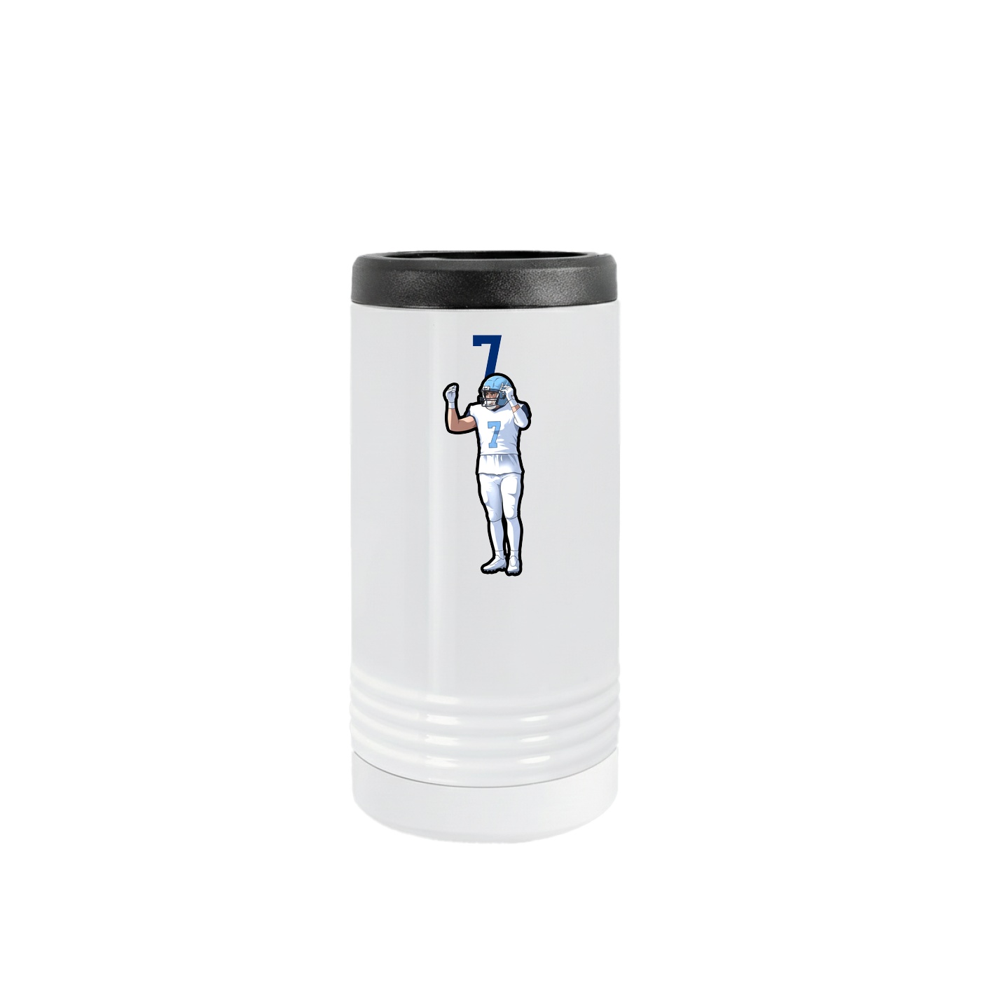 Slim Beverage Holder — Number Top in White