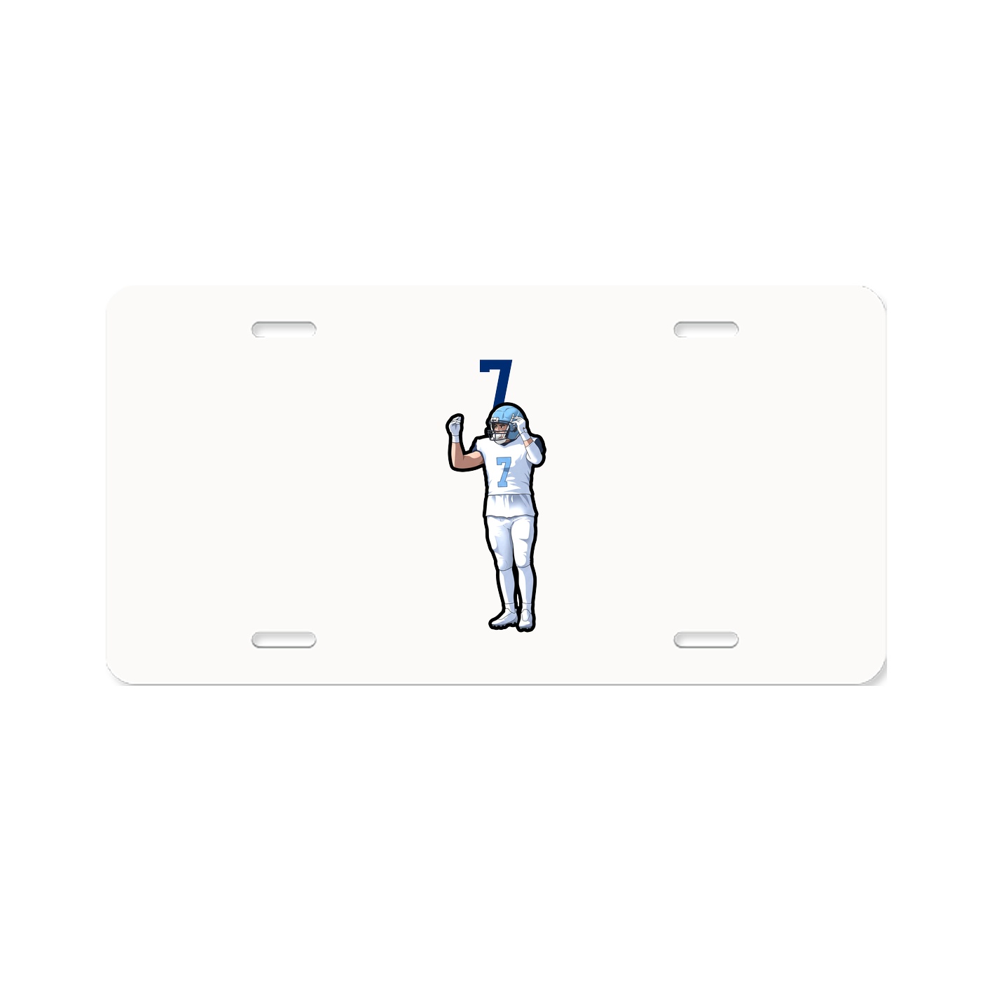 License Plate — Number Top in Classic