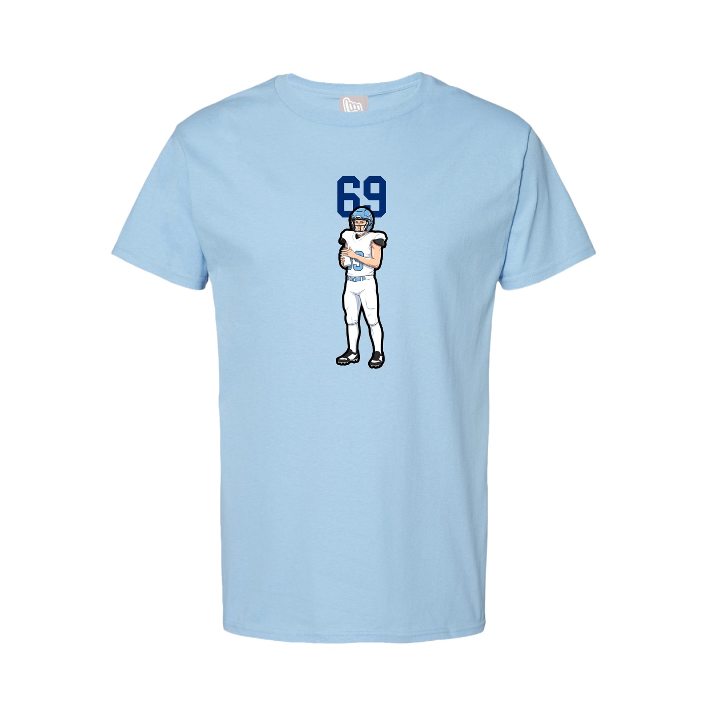 Tee — Number Top in Light Blue