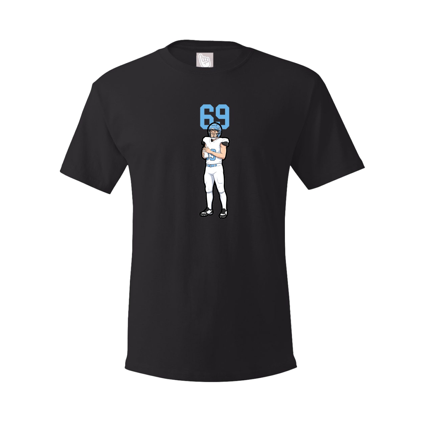 Youth Tee — Number Top in Black