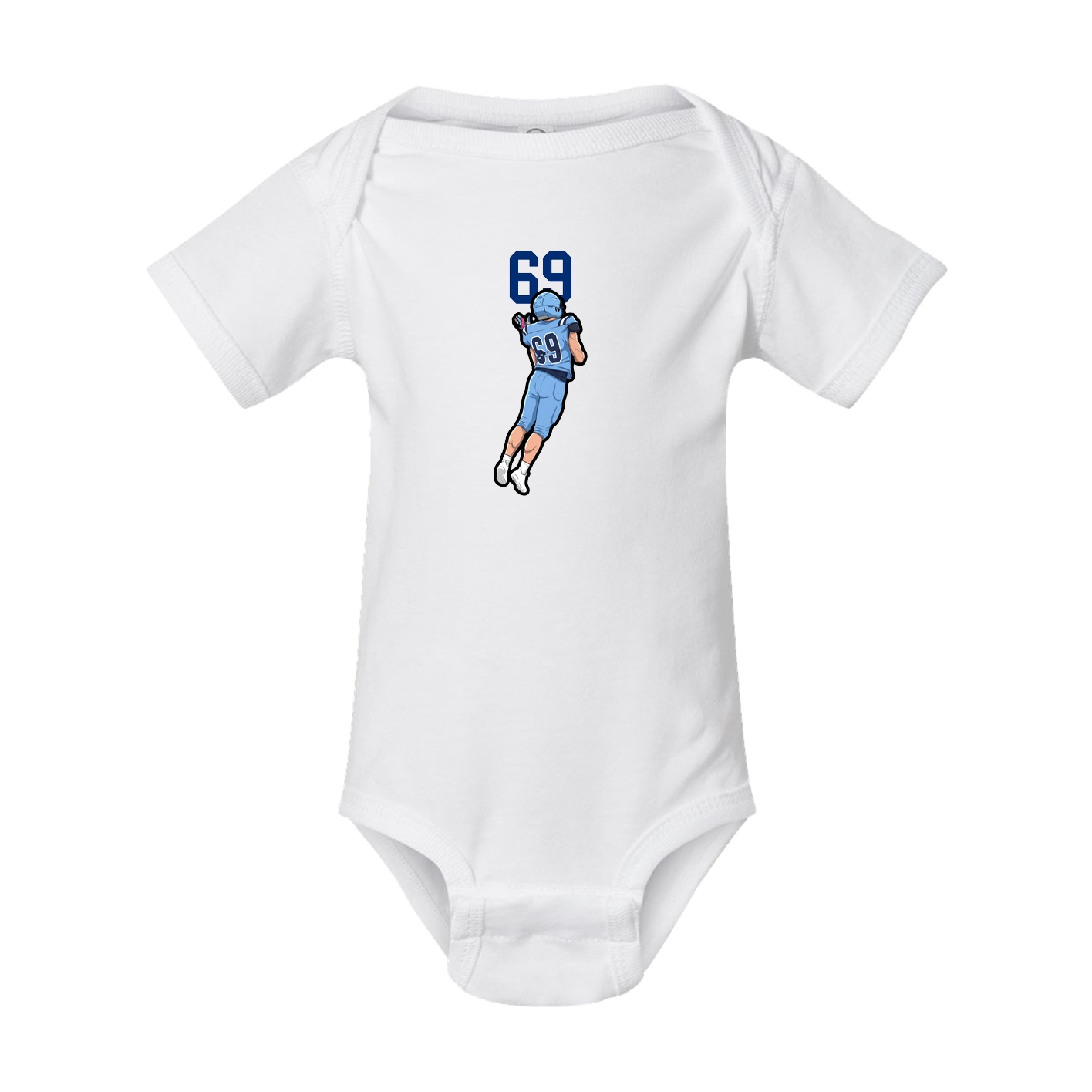 Baby Onesie — Number Top in White