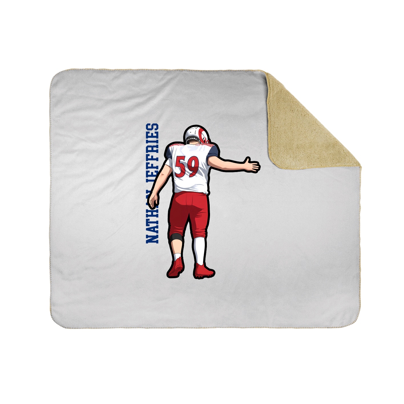 50x60 Sherpa Lined Throw Blanket