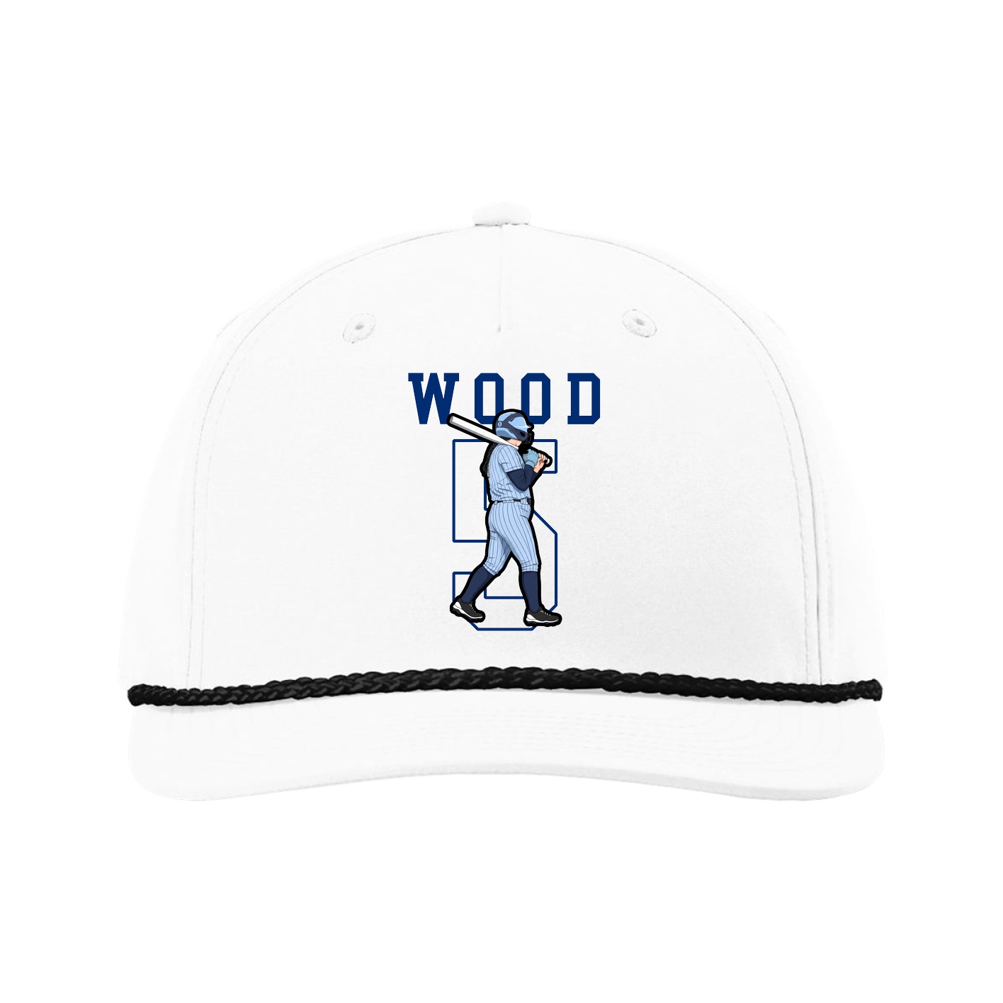 Five-Panel Classic Rope Cap — Shirsey in White