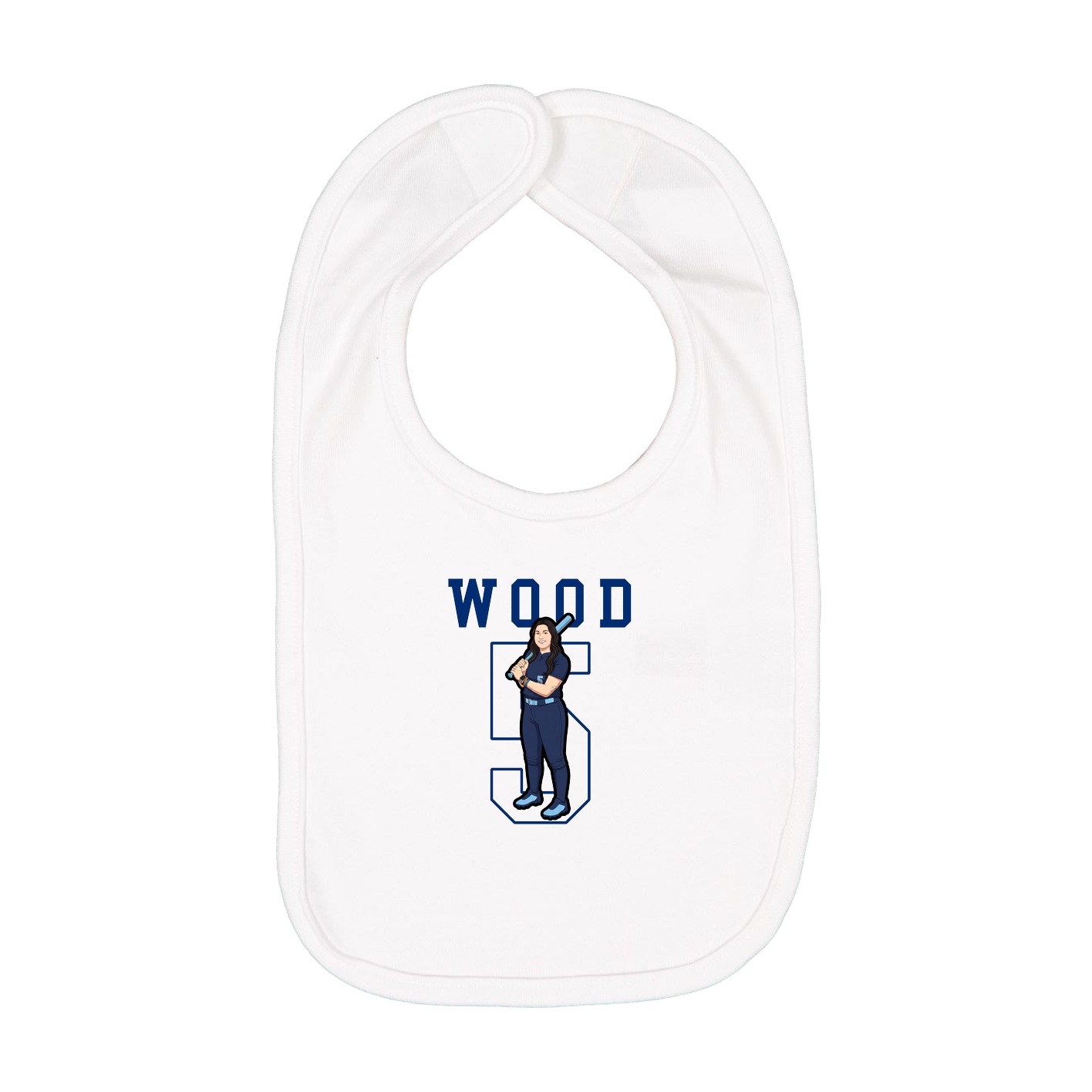 Infant Bib — Shirsey in White
