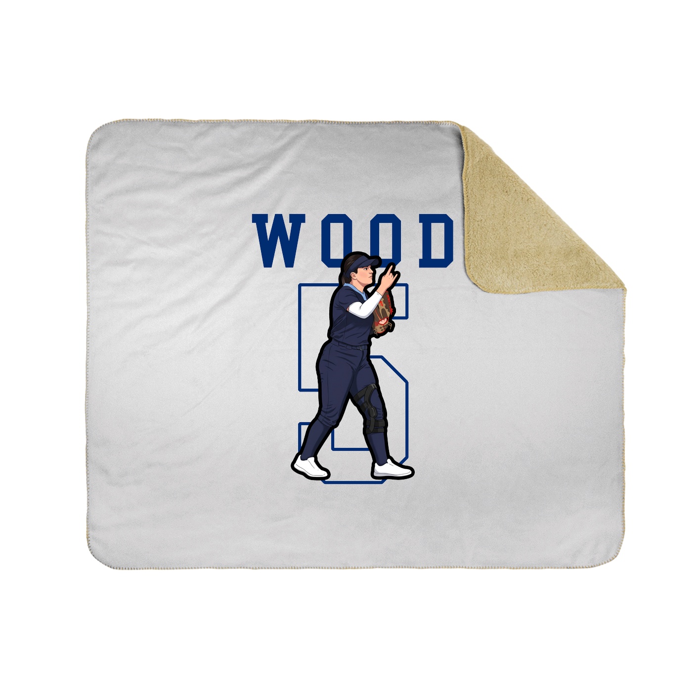 Throw Blanket — Shirsey in White