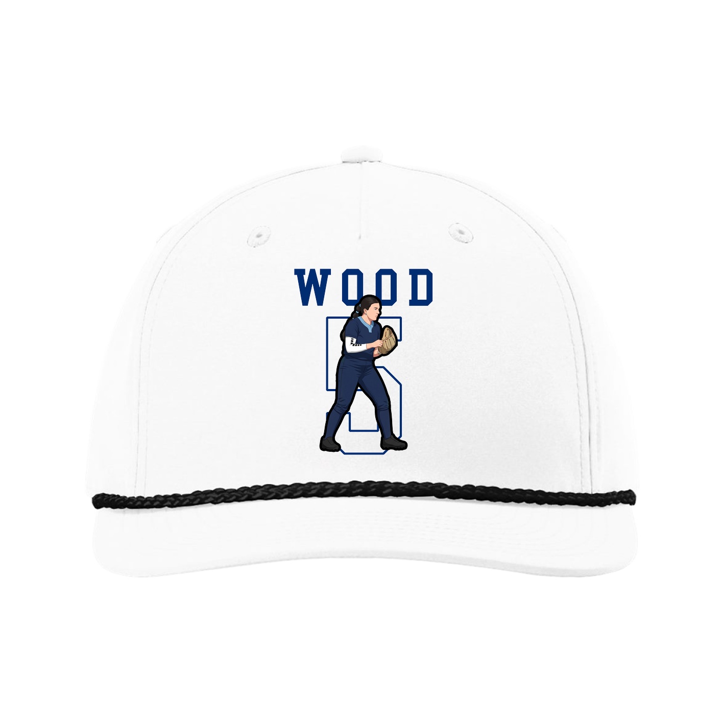 Five-Panel Classic Rope Cap — Shirsey in White