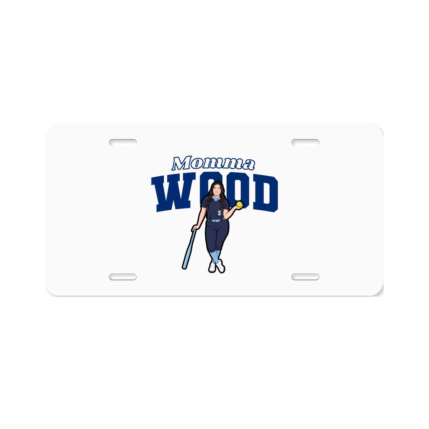 License Plate — Mothers Day Block in Classic