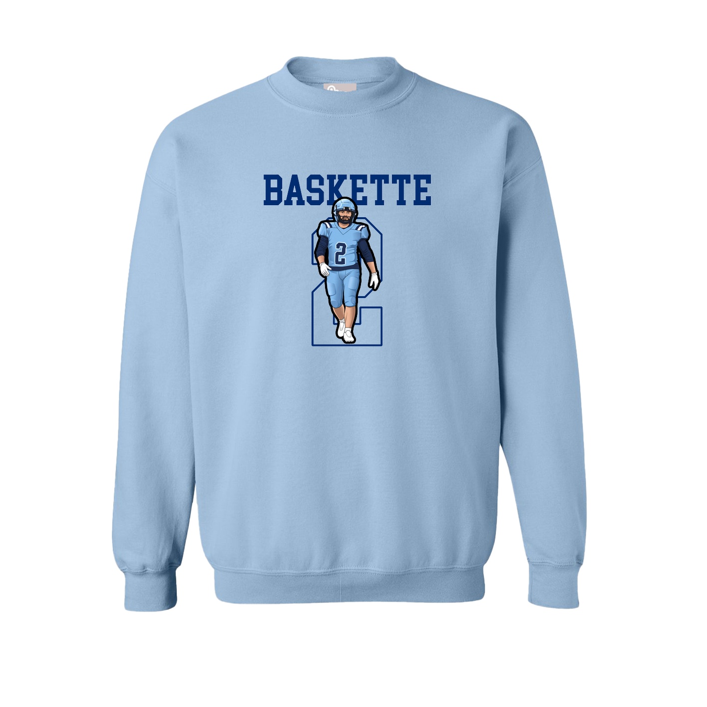Fleece Crew — Shirsey in Light Blue