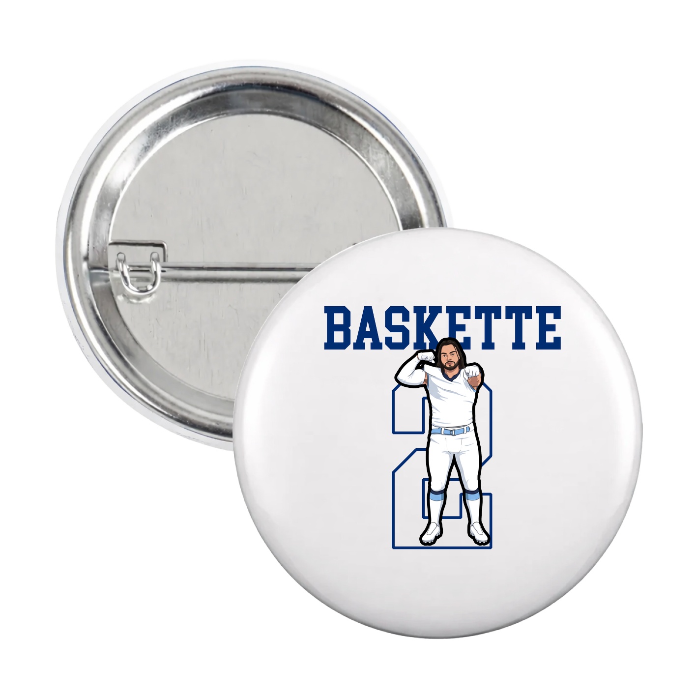 Game Day Button — Shirsey in White