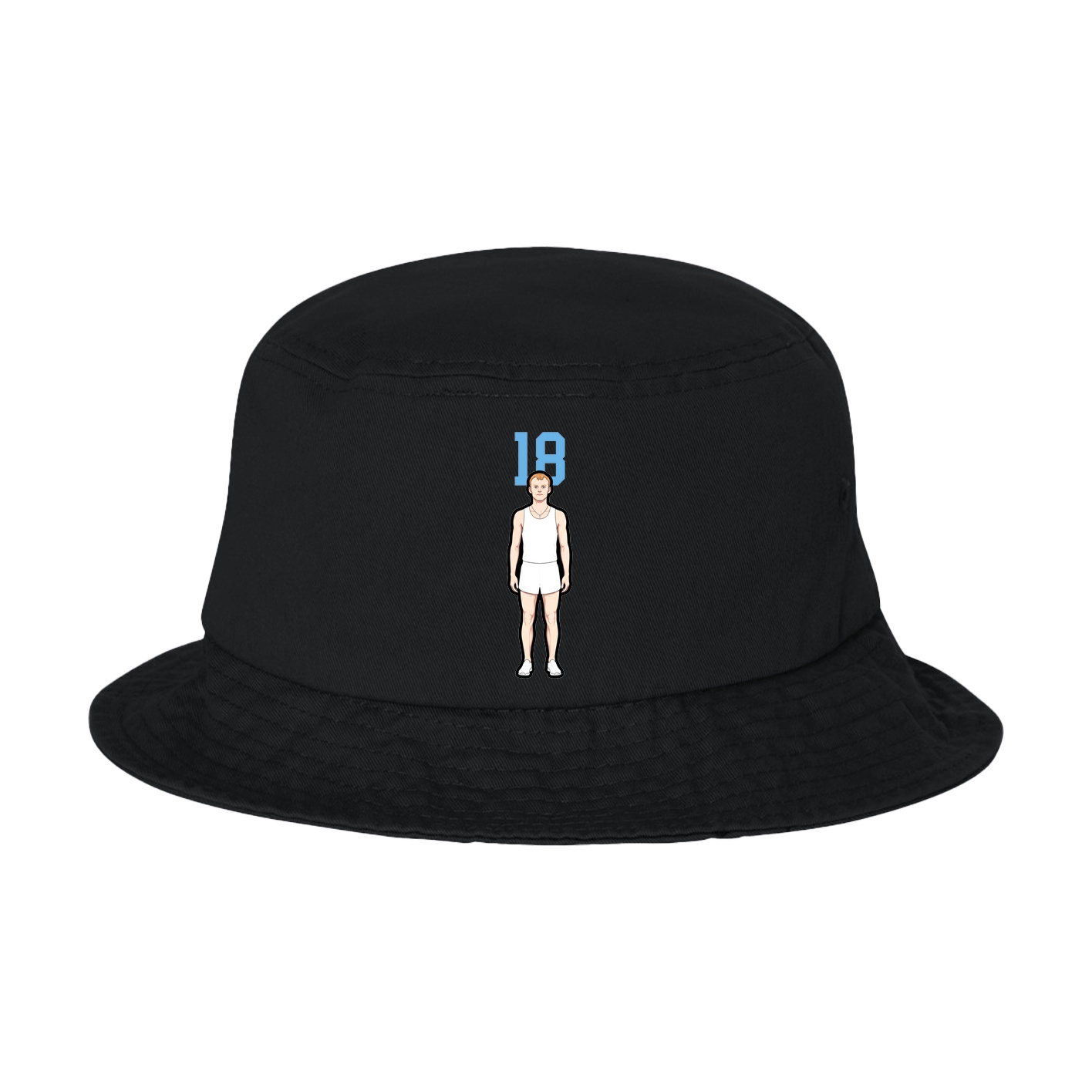 Bucket Cap — Number Top in Black