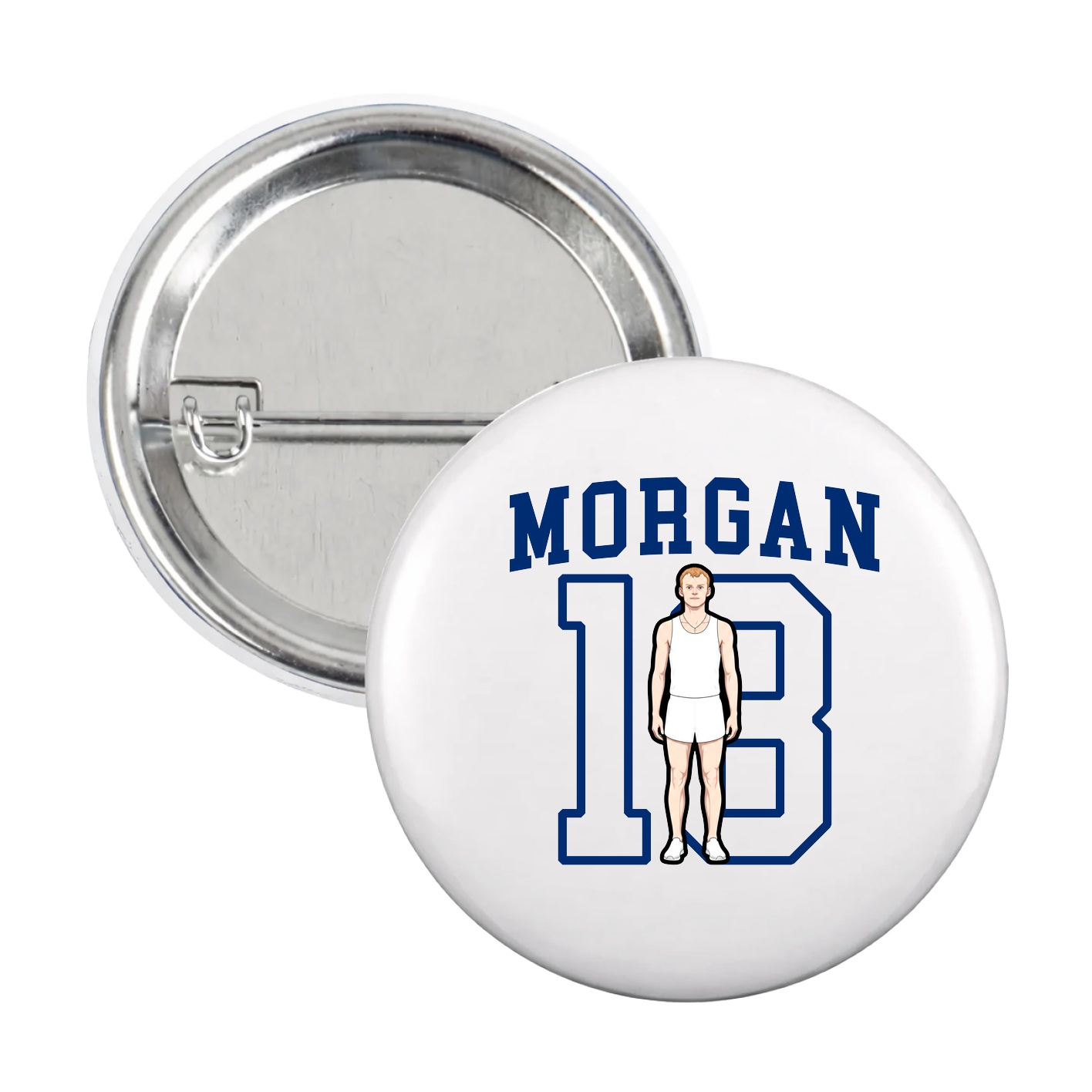 Game Day Button — Shirsey in White