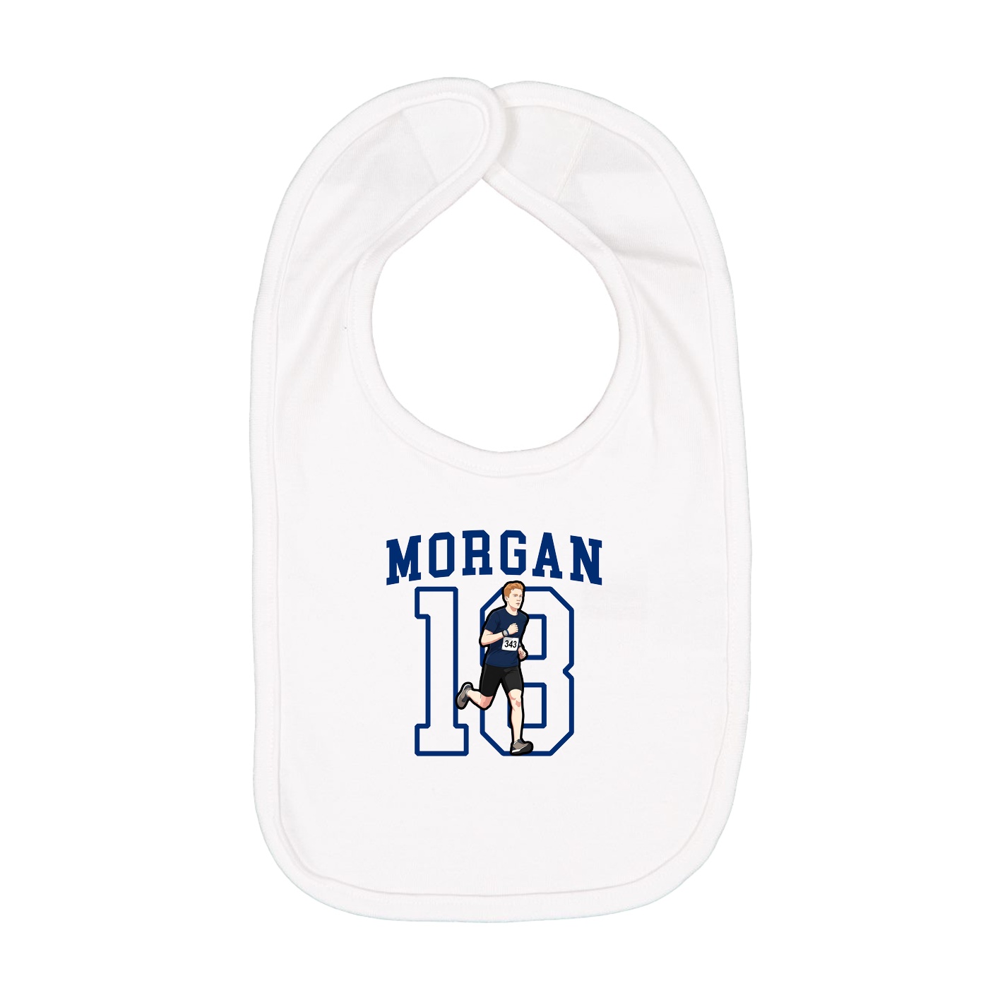 Infant Bib — Shirsey in White