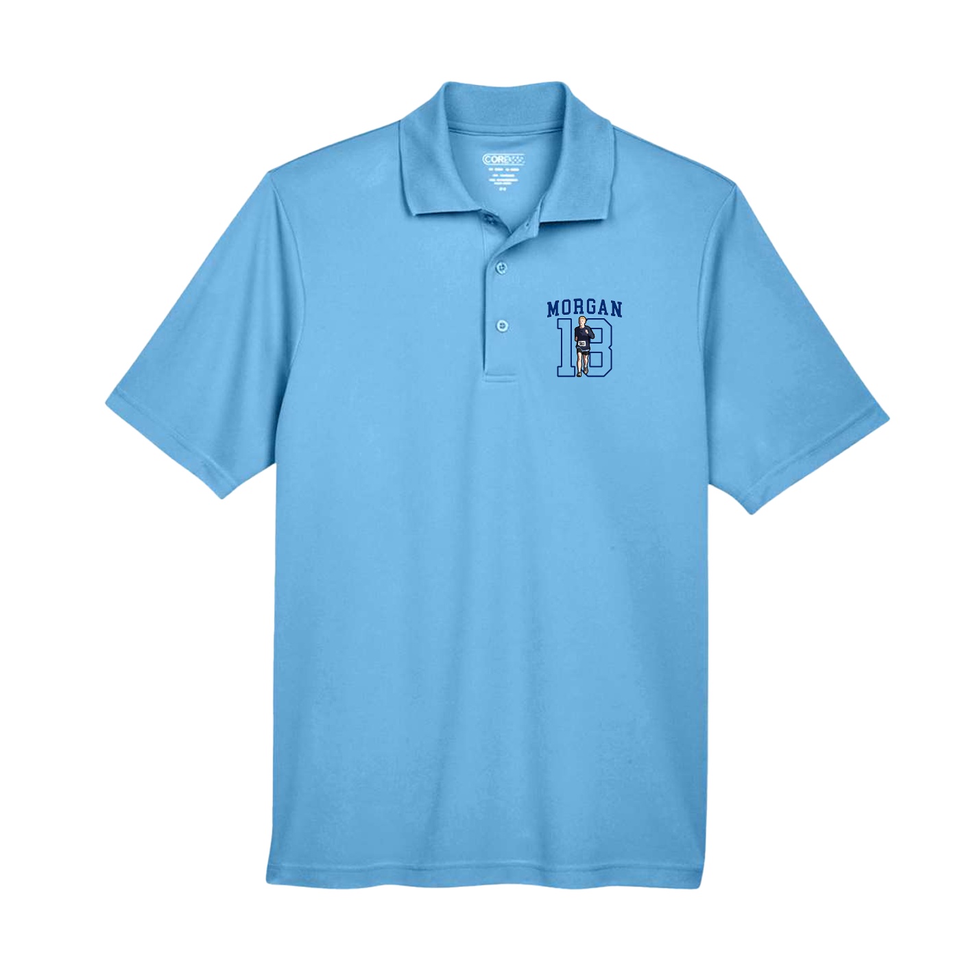 Performance Polo — Shirsey in Powder Blue