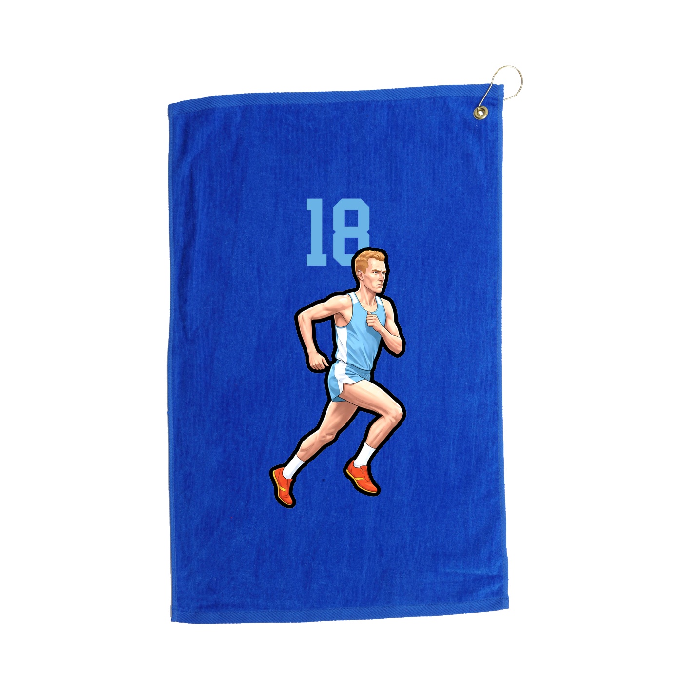 Golf Towel — Number Top in Royal