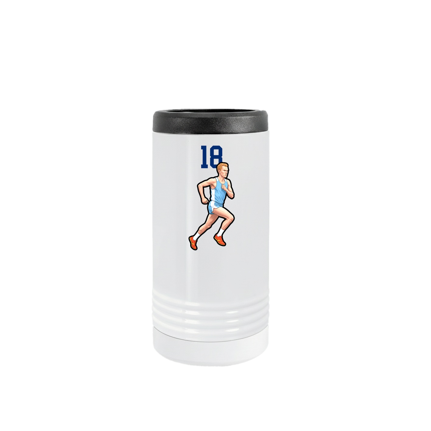 Slim Beverage Holder — Number Top in White
