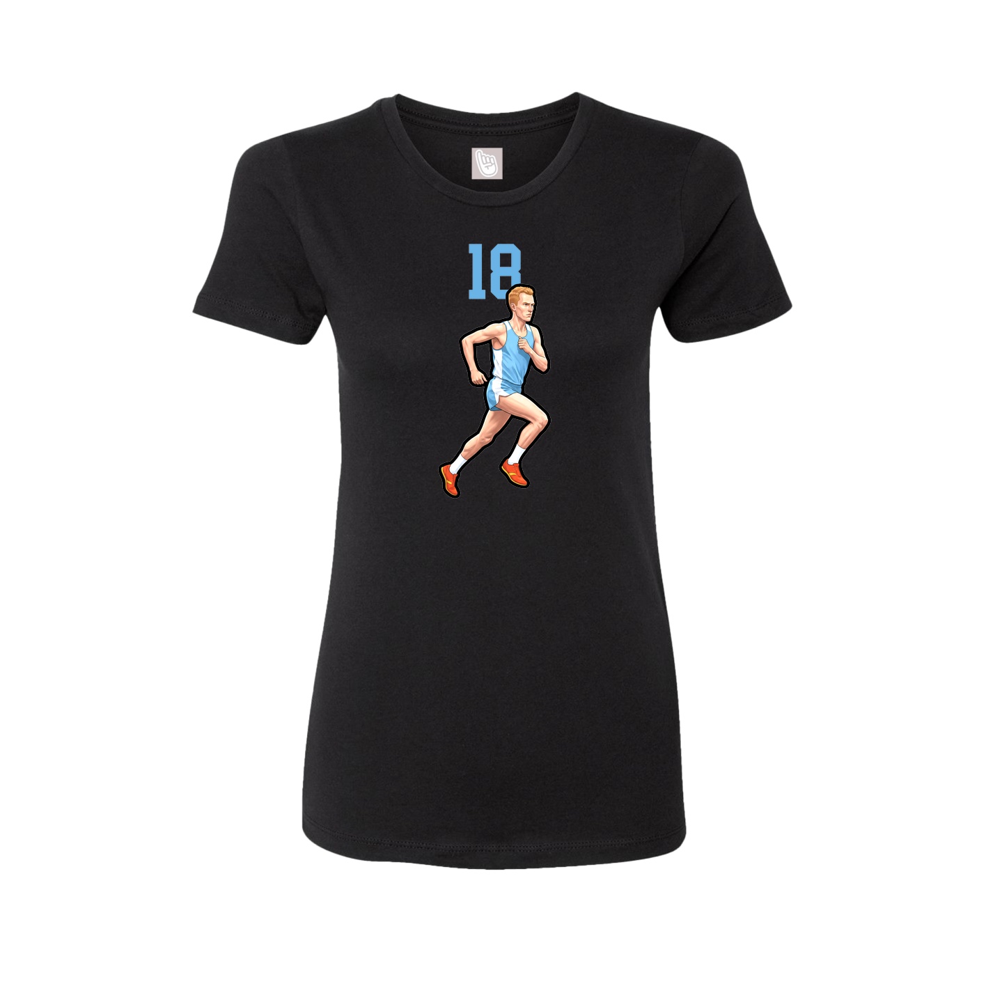 Womens Tee — Number Top in Black