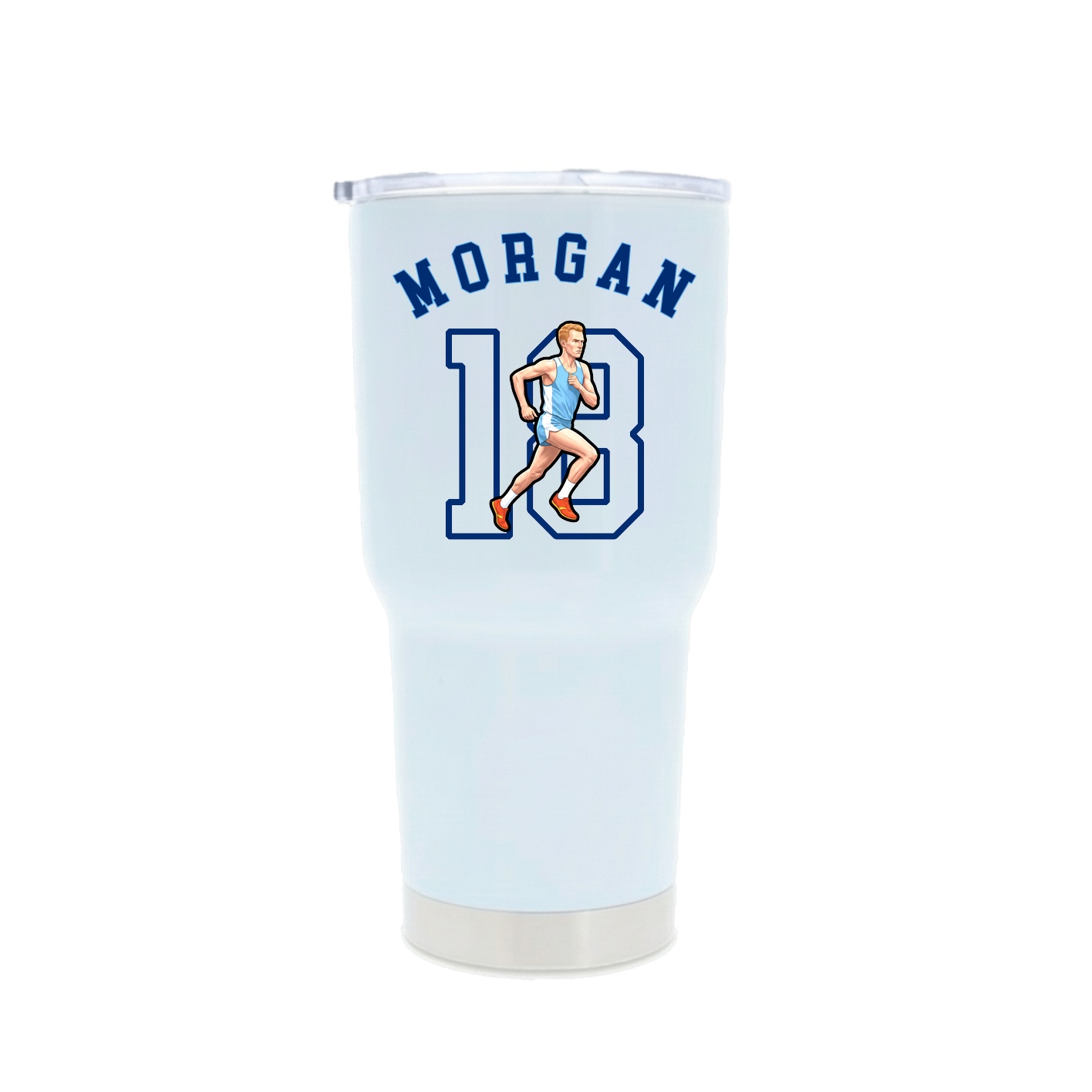 30oz Stainless Steel Tumbler — Shirsey Arch in White