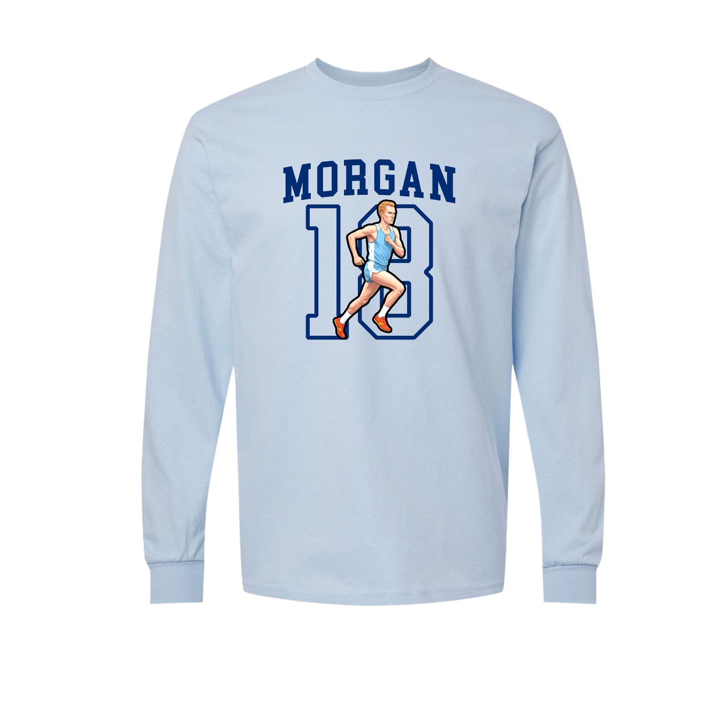 Long Sleeve Tee — Shirsey in Light Blue
