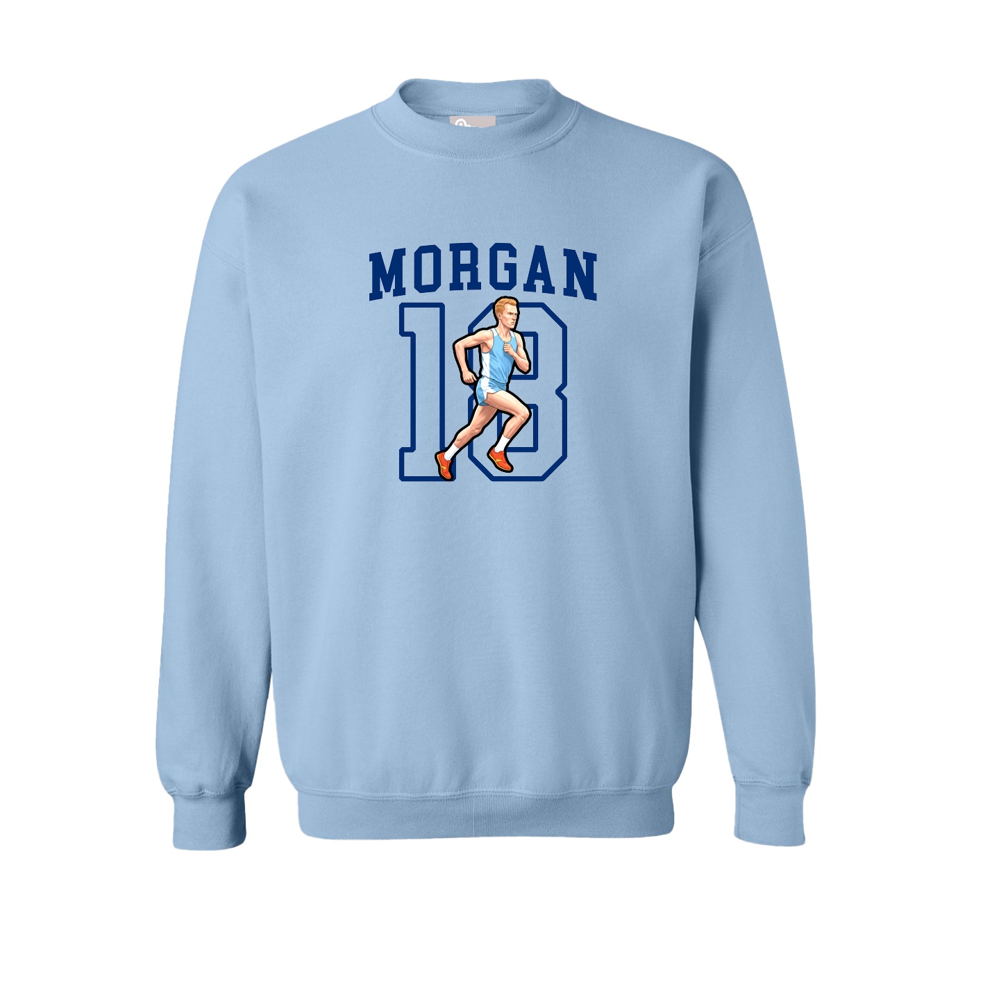 Fleece Crew — Shirsey in Light Blue