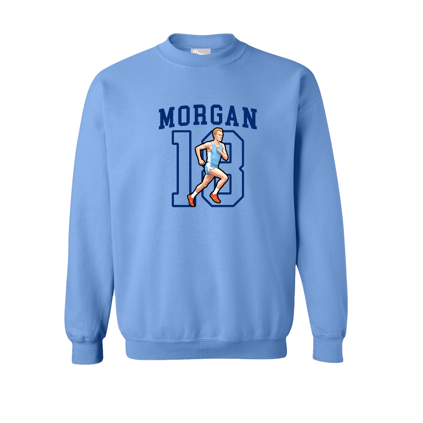 Fleece Crew — Shirsey in Powder Blue
