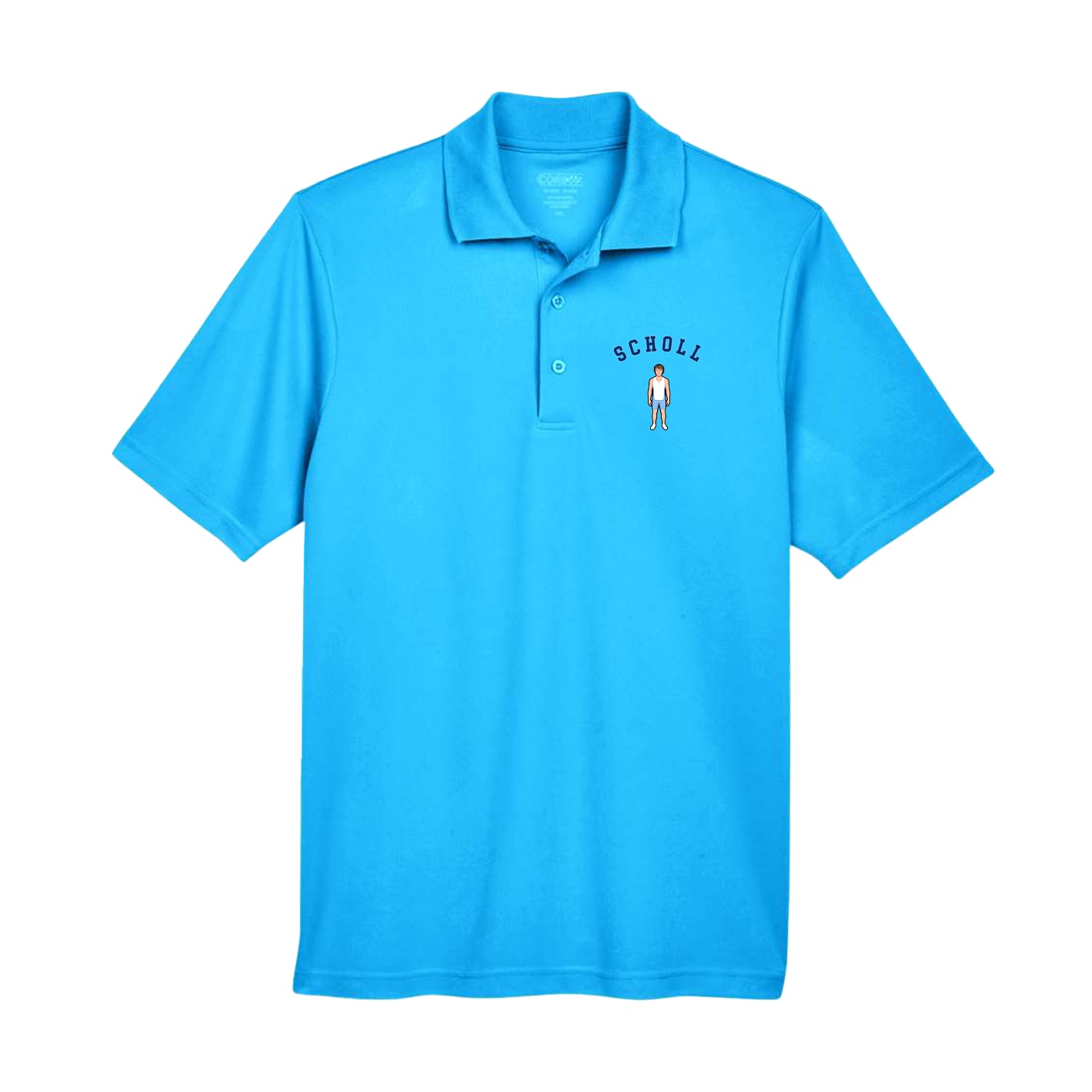 Performance Polo — Shirsey Arch in Light Blue