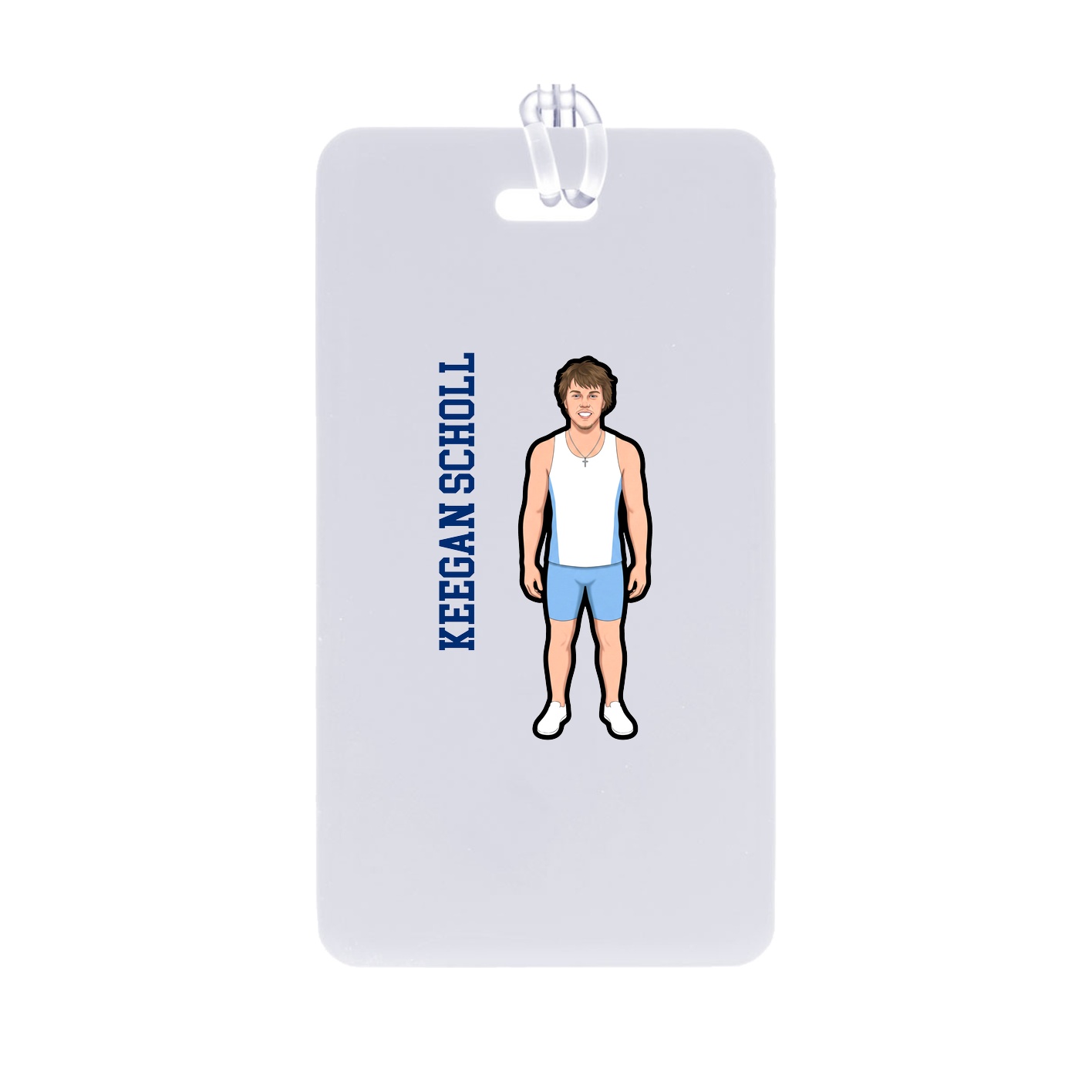 Bag Tag — Name Vertical in Classic