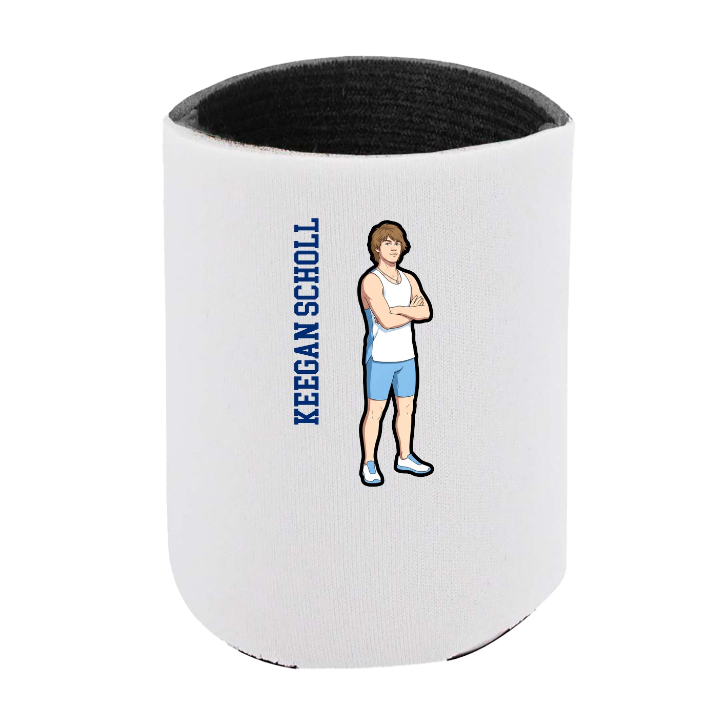 Can Holder — Name Vertical in White