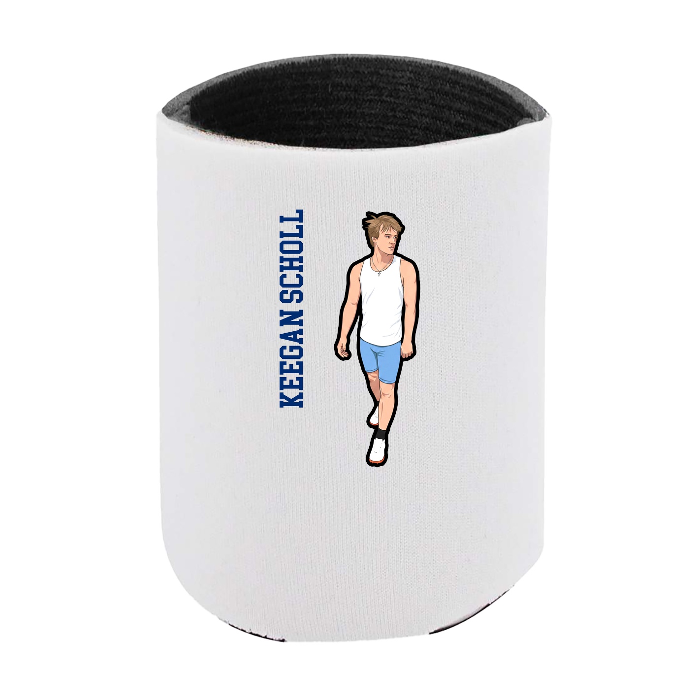 Can Holder — Name Vertical in White