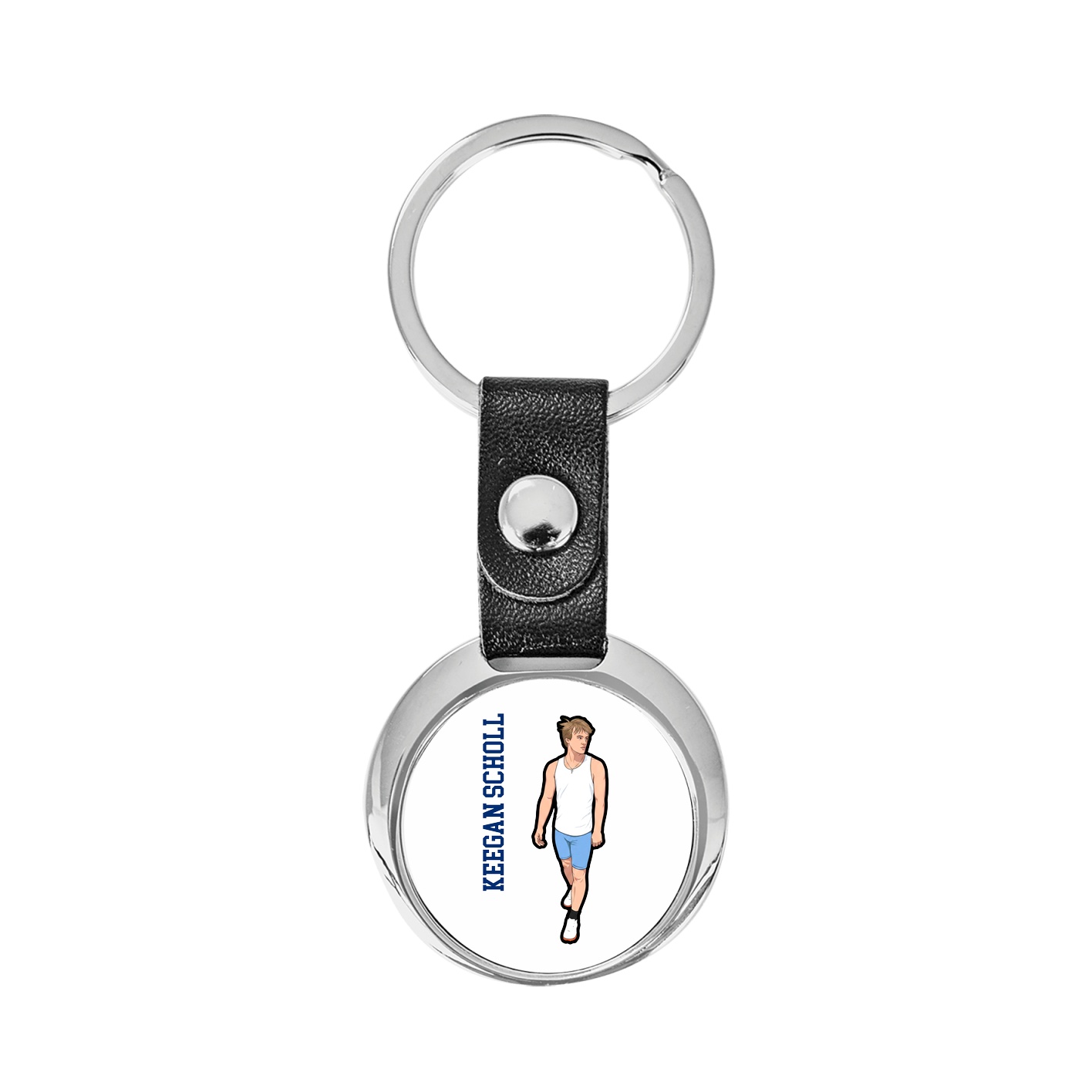 Key Chain — Name Vertical in Classic
