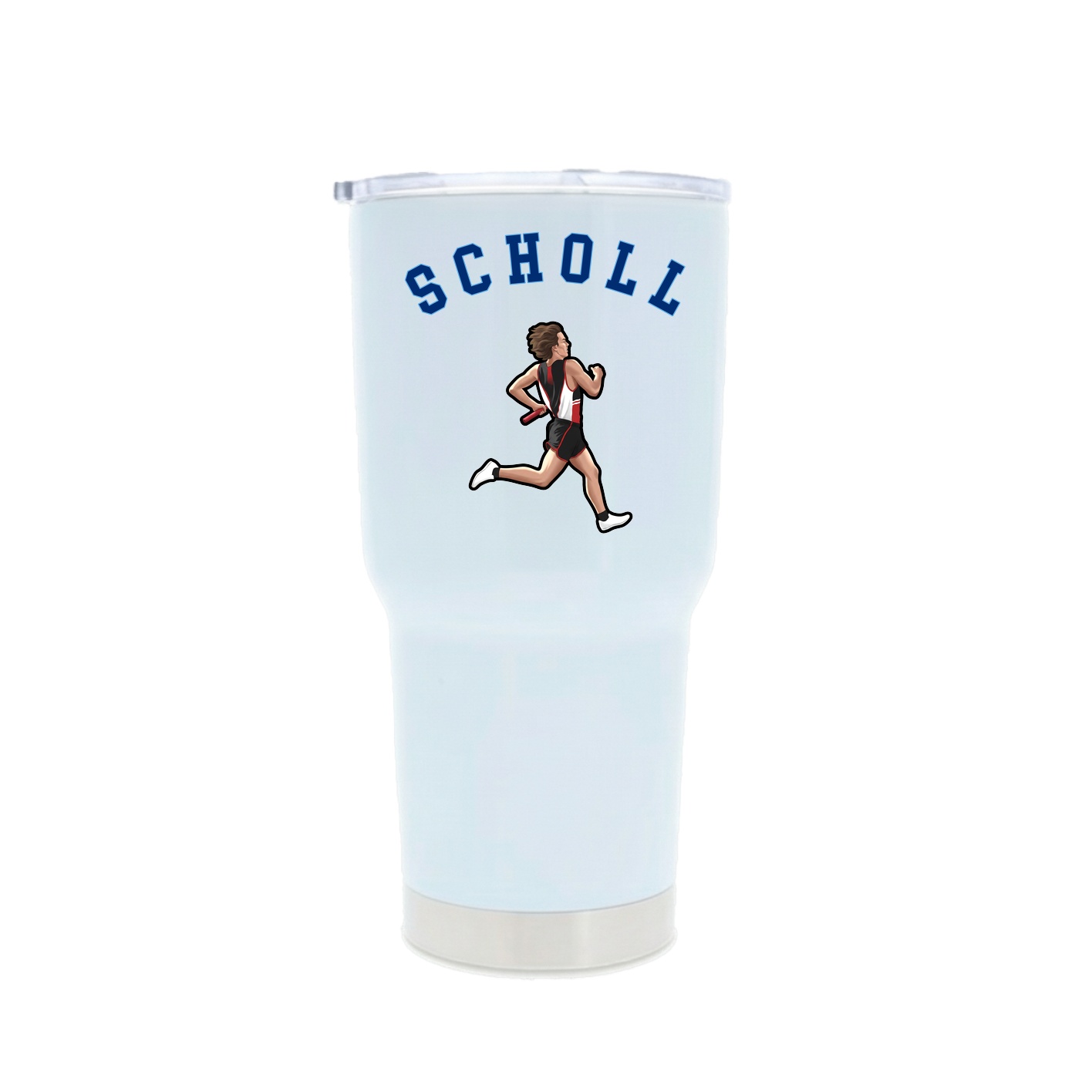 30oz Stainless Steel Tumbler — Shirsey Arch in White