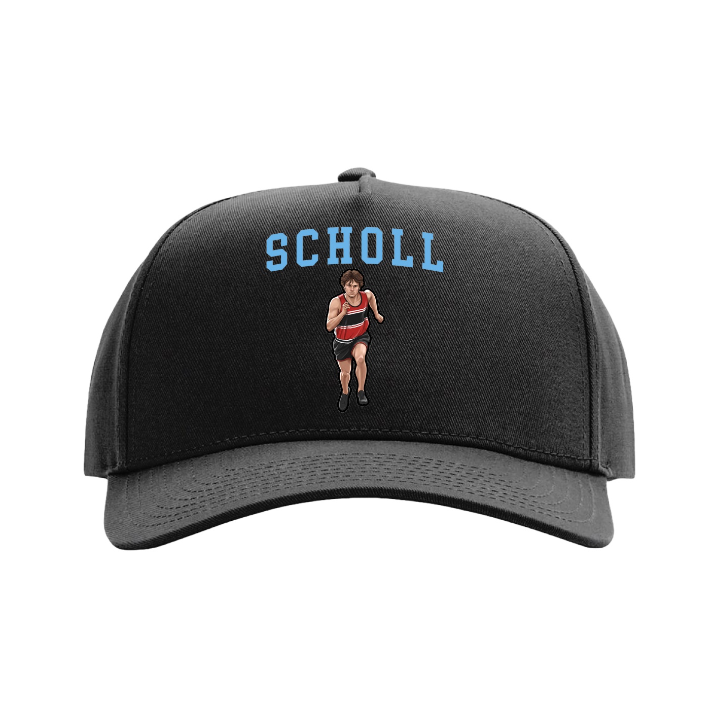 Full Fabric Five-Panel Champ Cap — Shirsey in Black